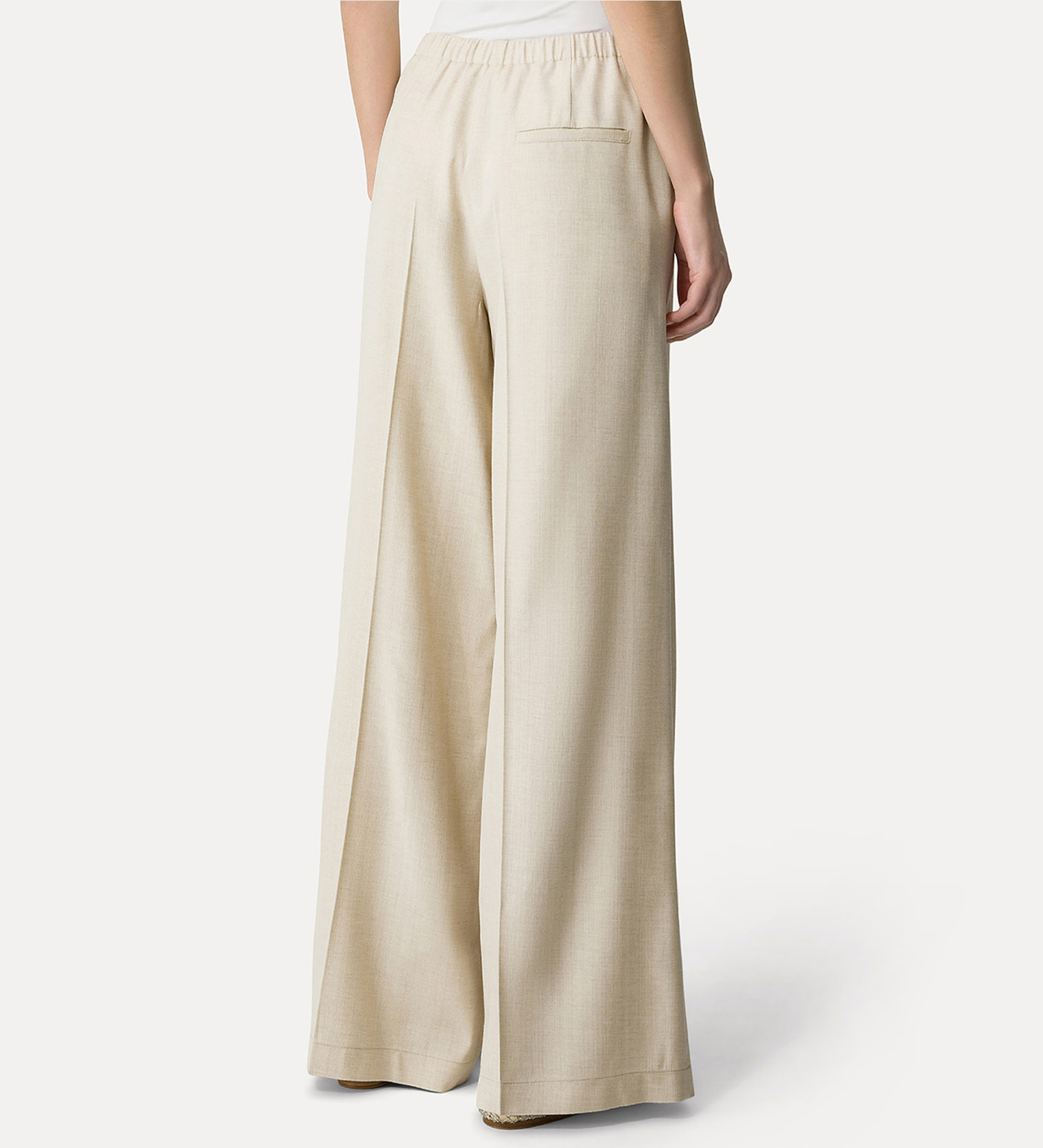 Shop Forte Forte Soft Pleated Trousers In Nude