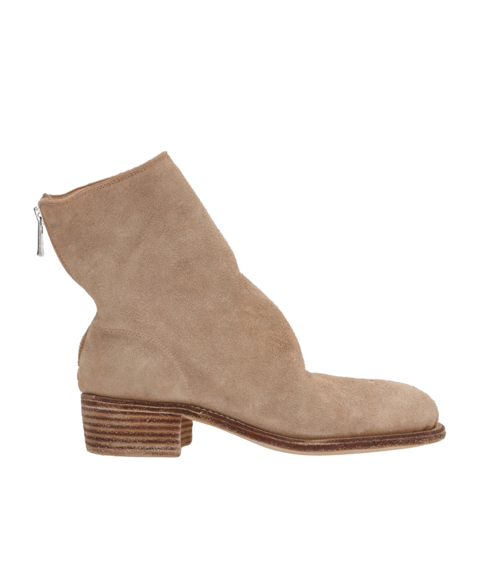 Guidi Round Toe Ankle Boots In Sand