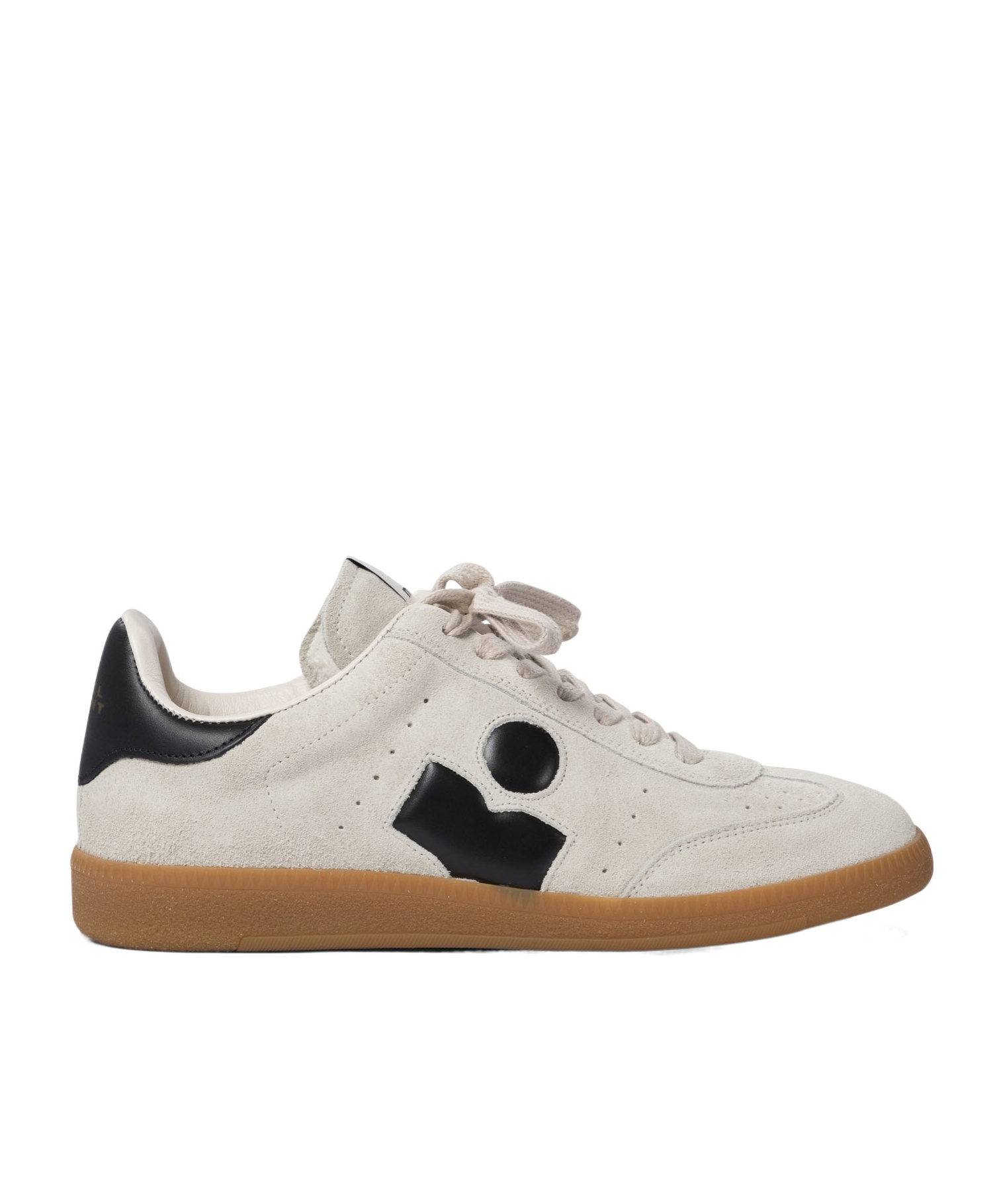 Isabel Marant Suede Sneakers With Branded Heel Counter In White