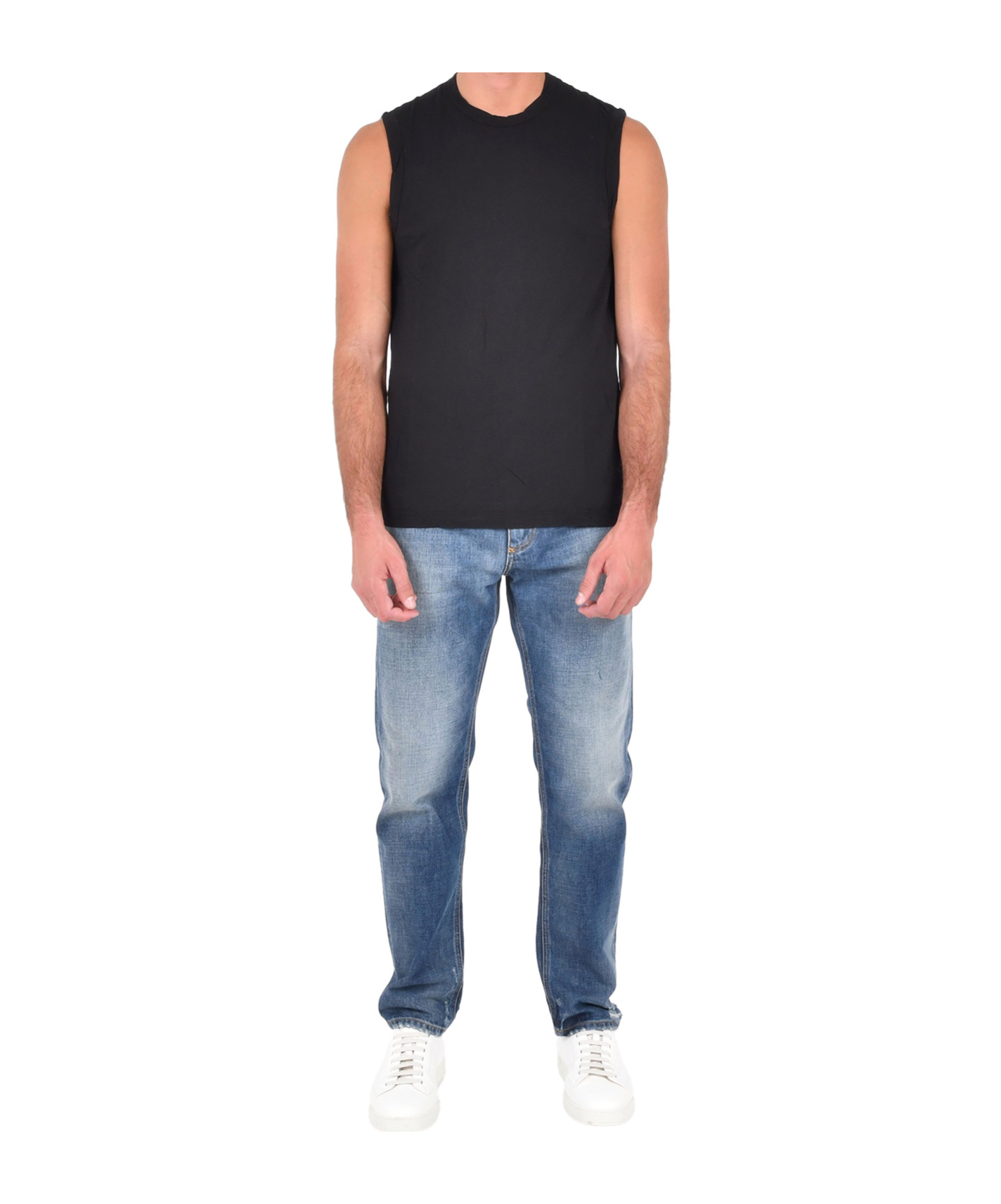 James Perse La Muscle Tank Top In Black