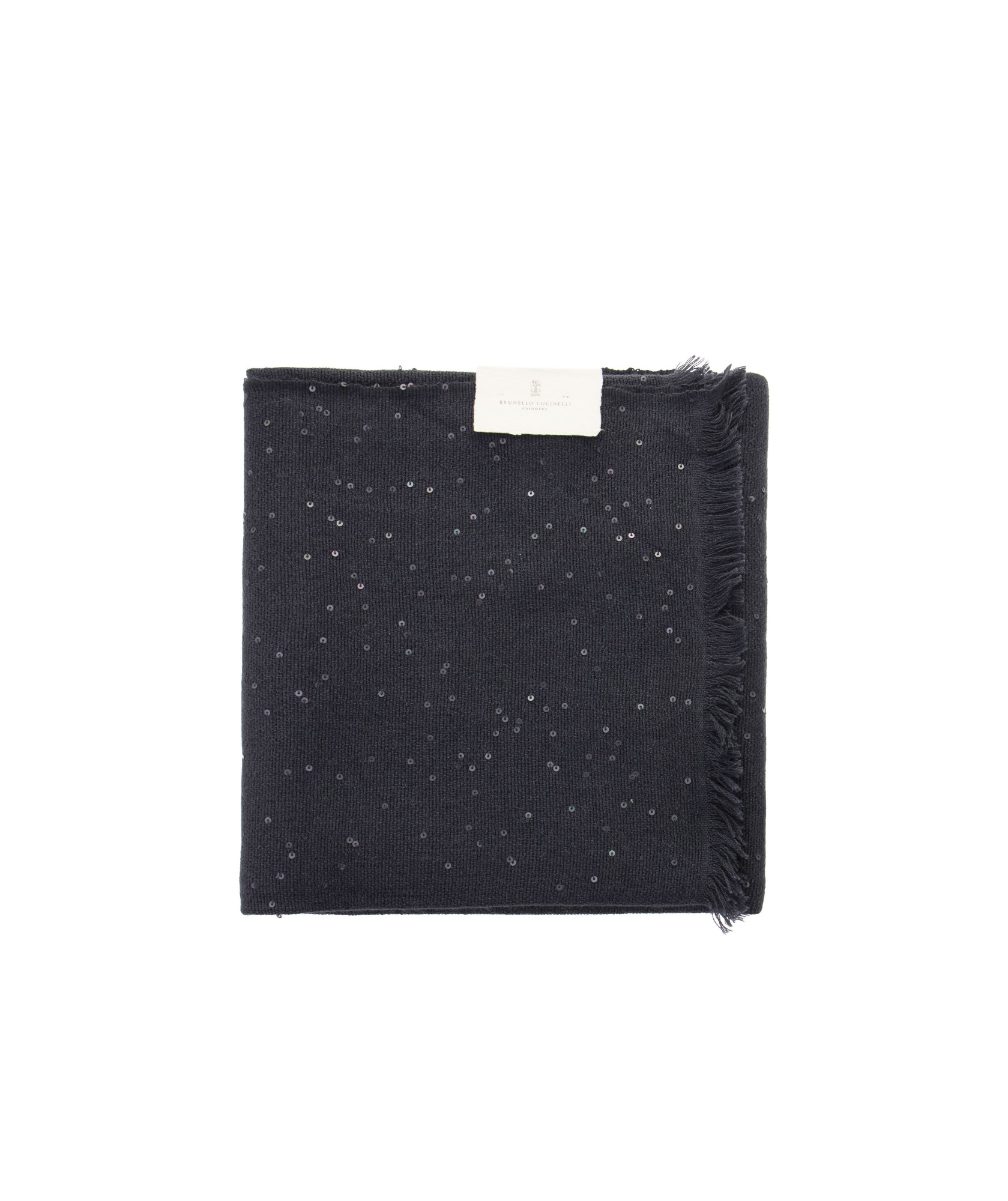Brunello Cucinelli Fringed Scarf In Black
