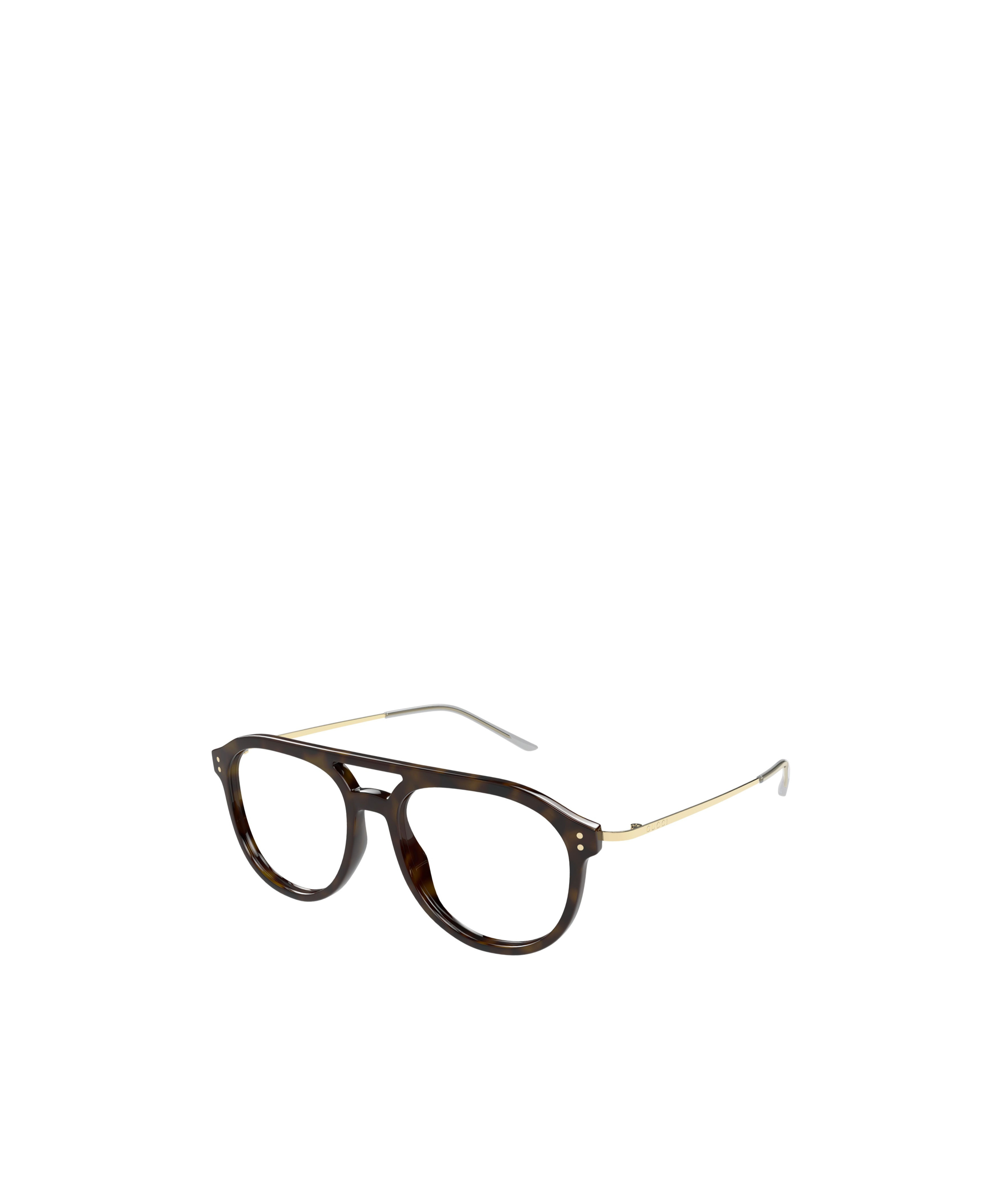 Gucci Eyewear Pilot Frame Glasses In Black