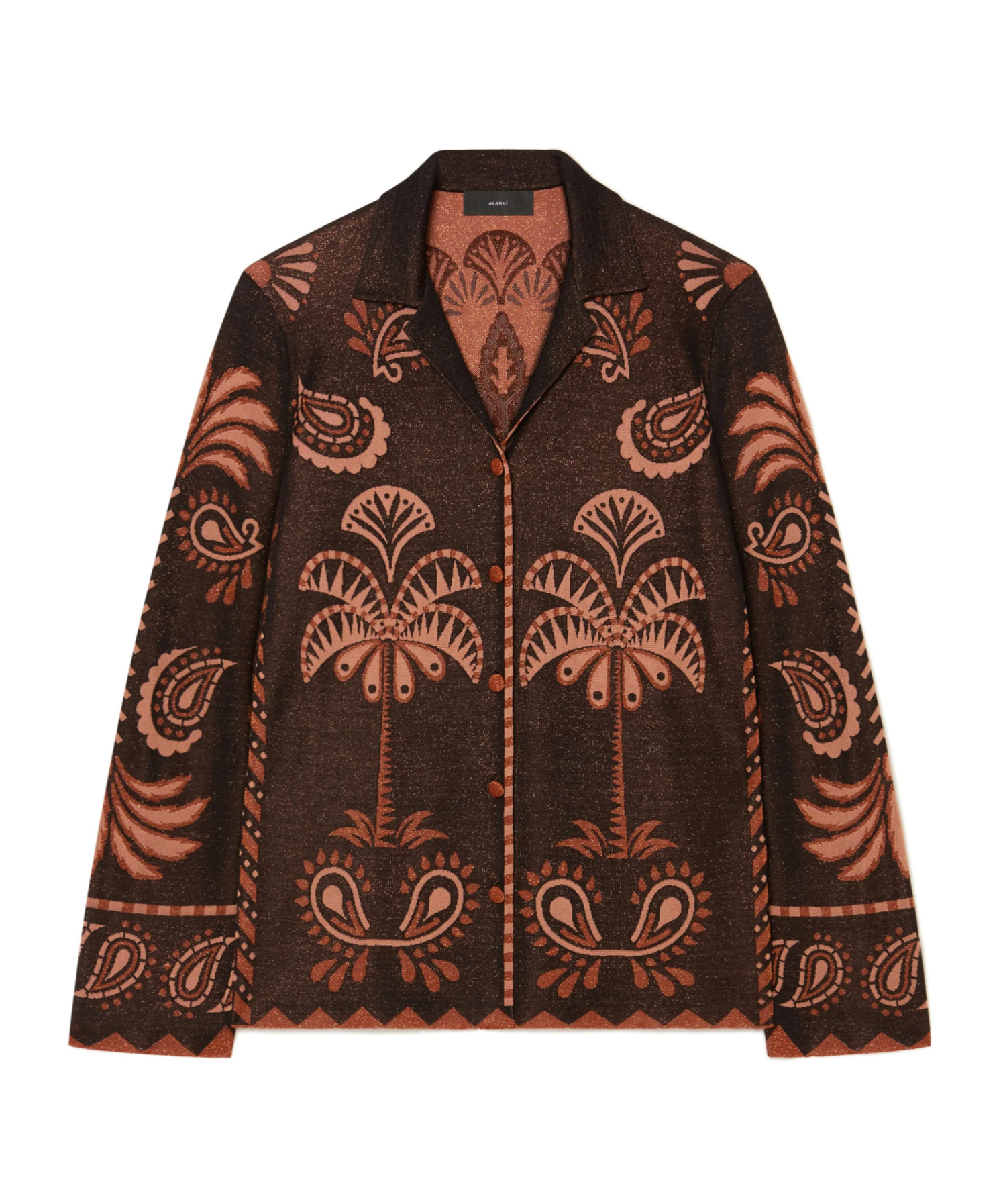 Alanui Wild Wonder Shirt In Brown