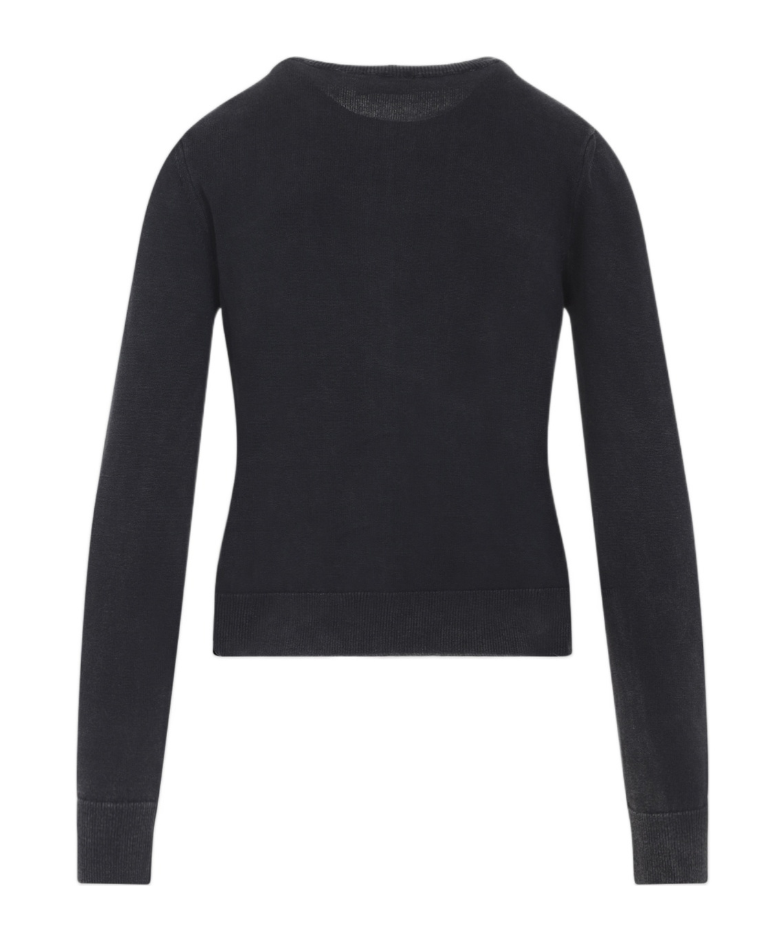 Diesel Fitted Button-up Sweater With Ribbed Detailing In Black