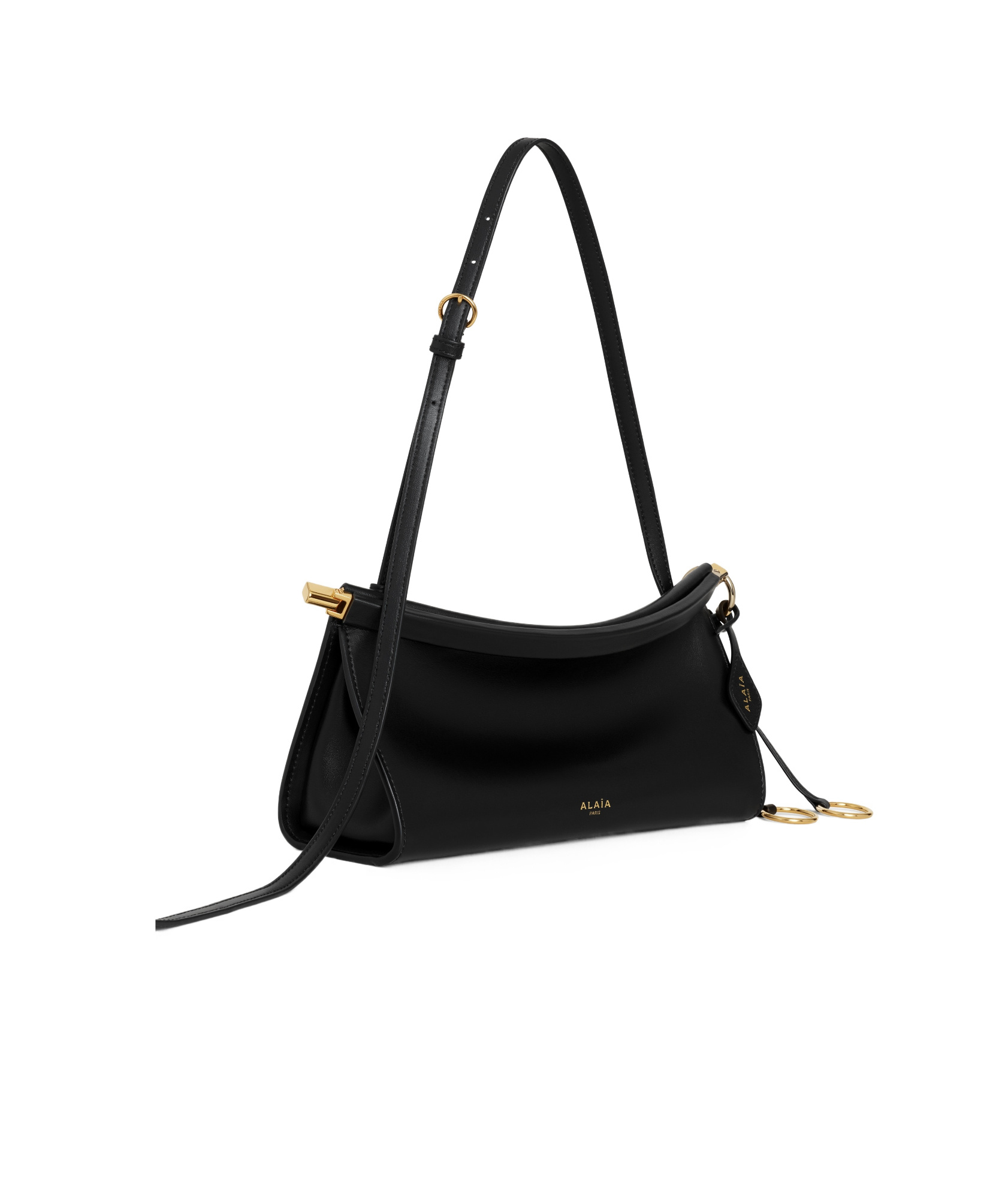Alaïa East West Medium Black Bag In Black