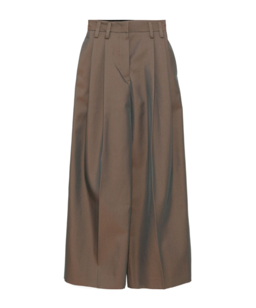 Jil Sander Wide-leg Trousers In Brown