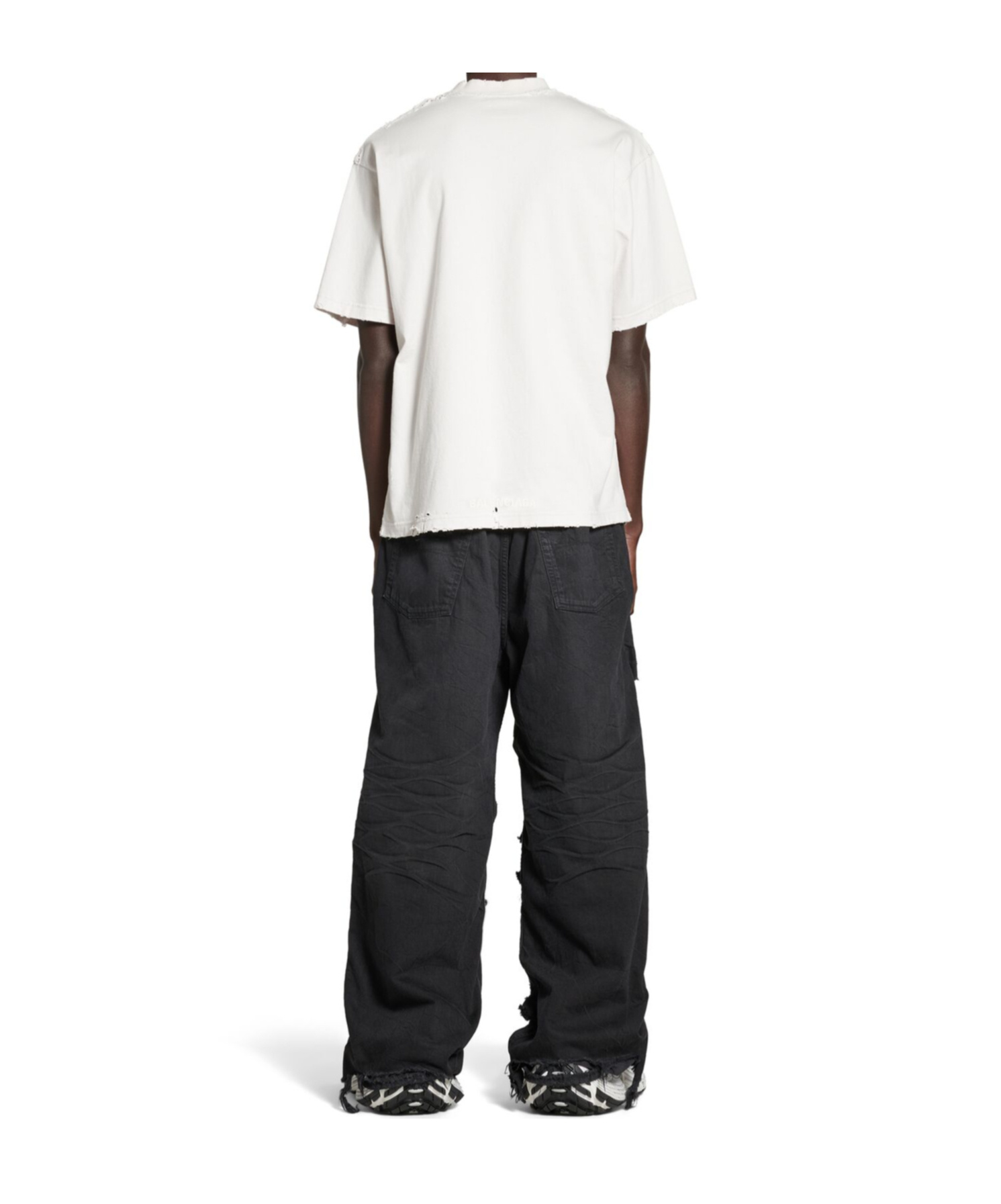 Balenciaga Paris Liberty Cotton T-shirt In White