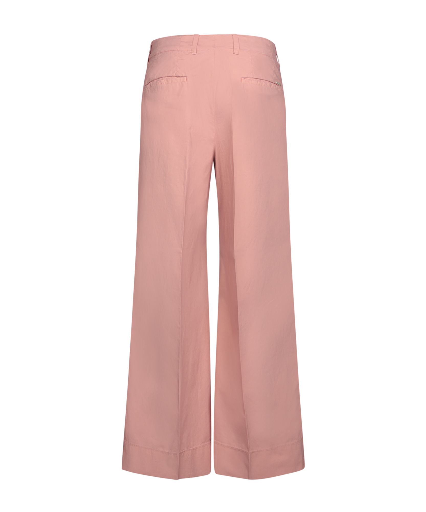 Incotex High-waisted Wide-leg Trousers In Refined Cotton Poplin In Pink