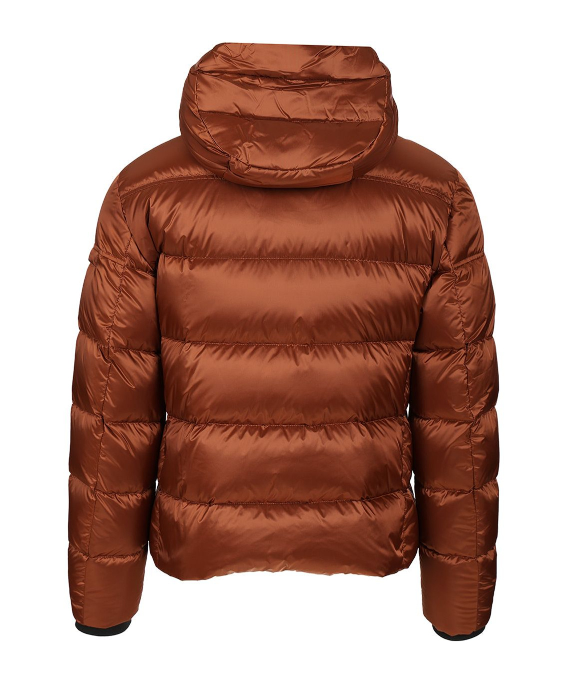 Moorer Hooded Quilted Jacket In Brown