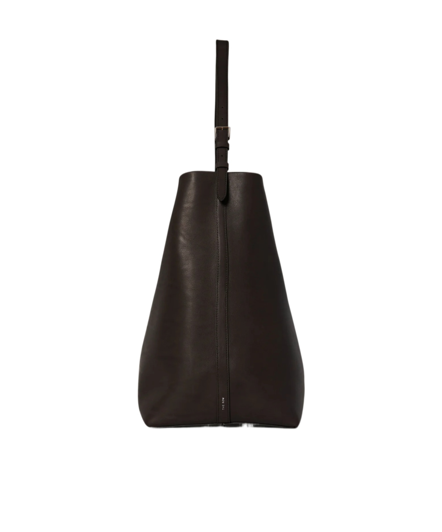 The Row Leather Shoulder Bag In Brown