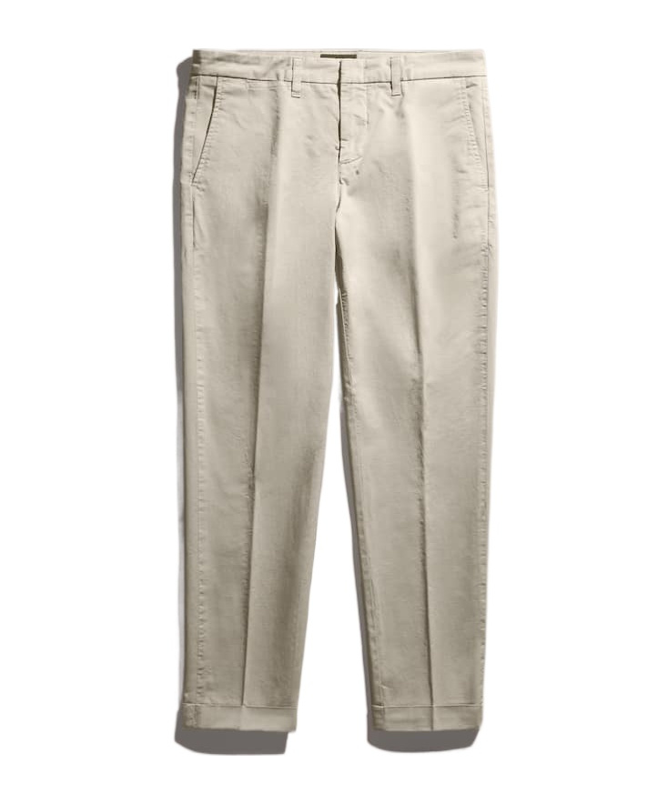 Fay Straight-leg Cotton Chinos In Nude