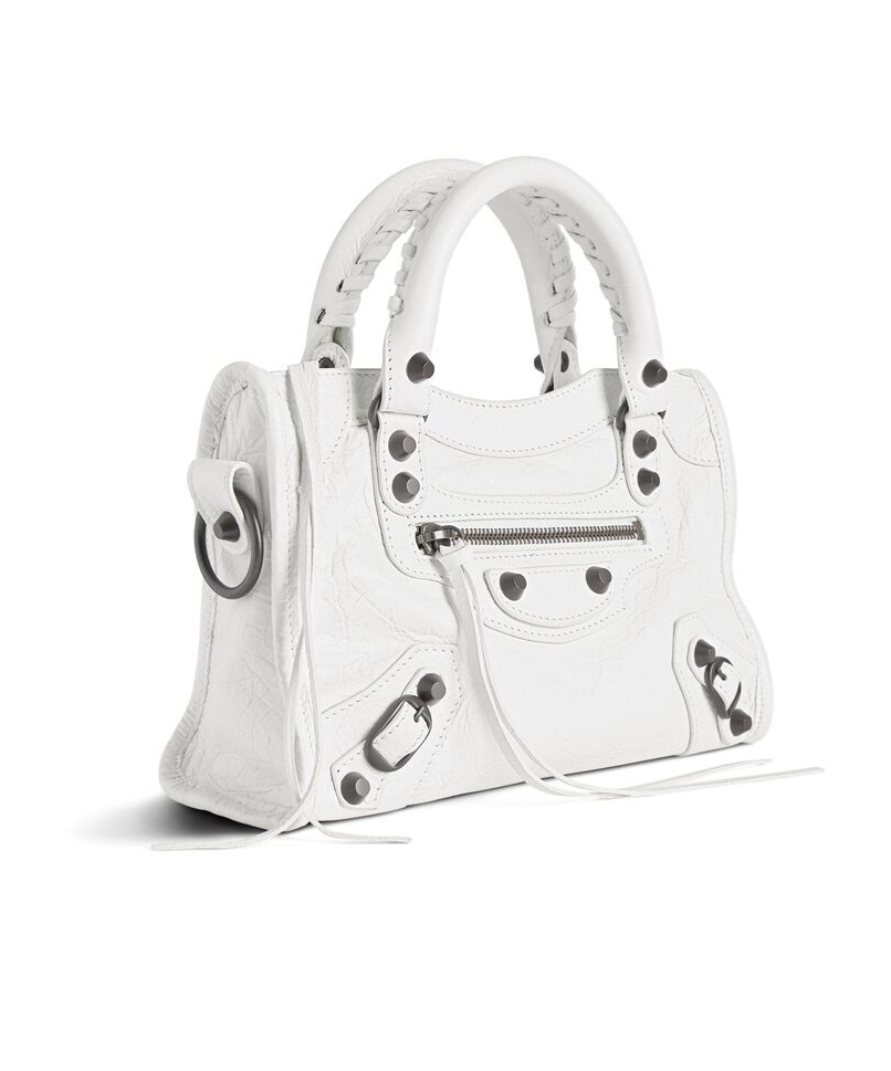 Balenciaga Mini Le City Tote Bag In White