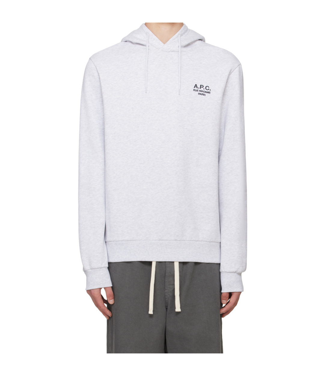 Apc A.p.c. Standard Rue Madame Cotton Hoodie In White