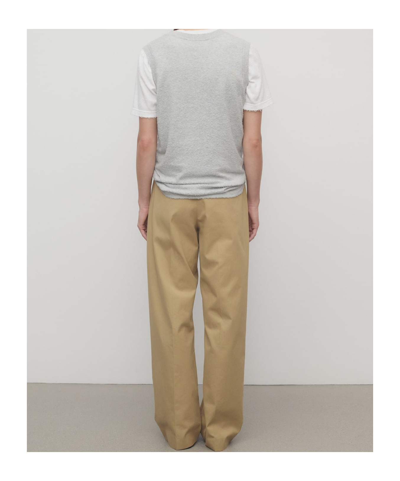 The Row Alfidis Cotton And Cashmere Trousers