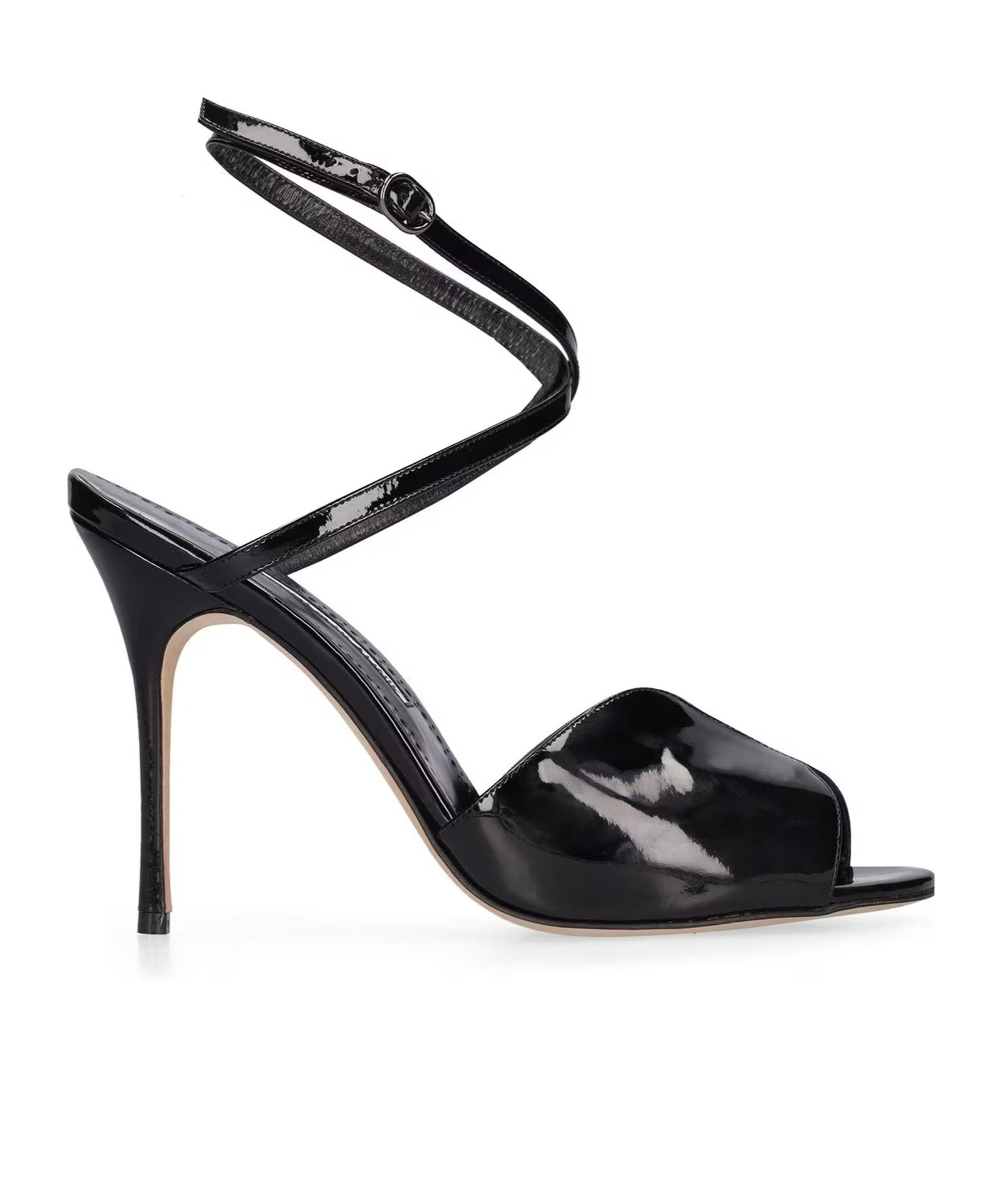 MANOLO BLAHNIK HOURANI OPEN-TOED HEELS