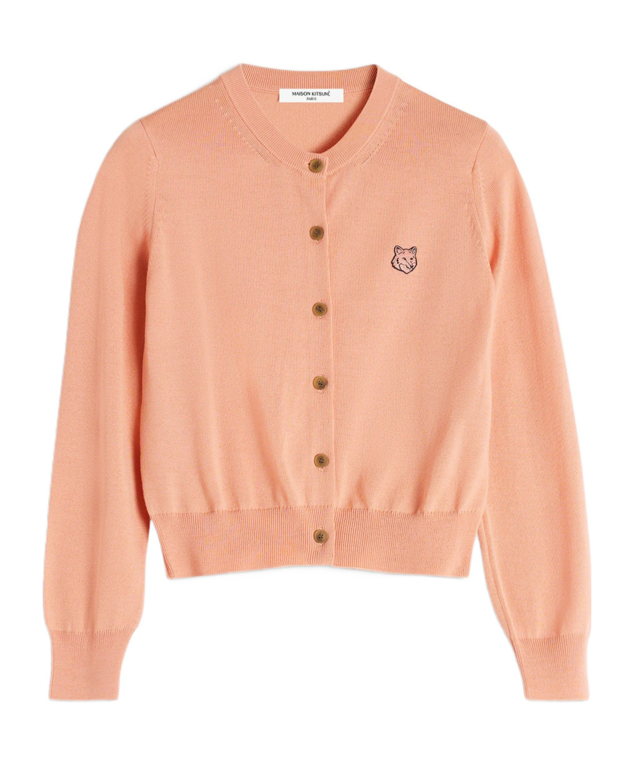Shop Maison Kitsuné Bold Fox Head Patch Regular Cardigan