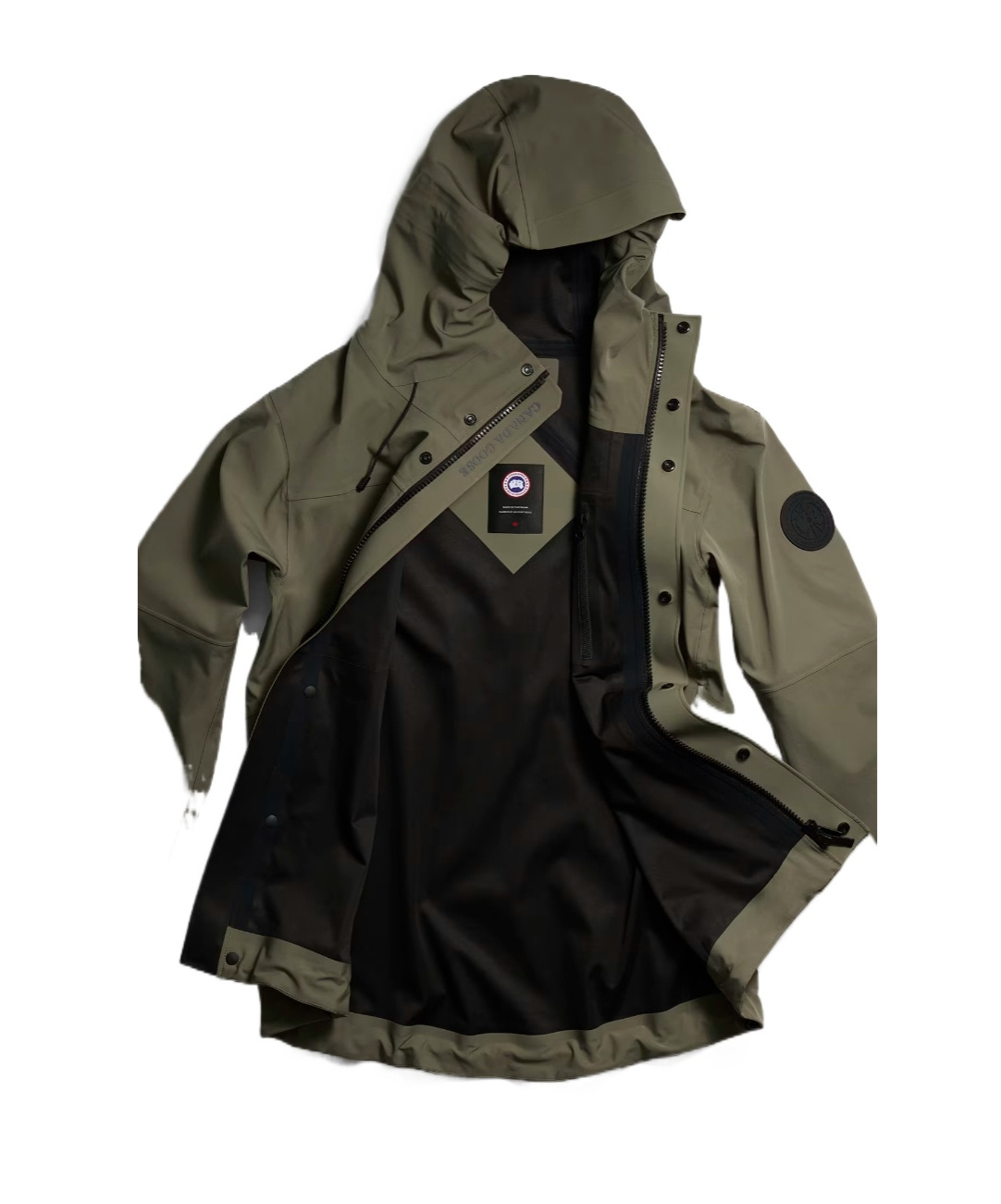 Canada Goose Rupert Rain Jacket Black Label In Green