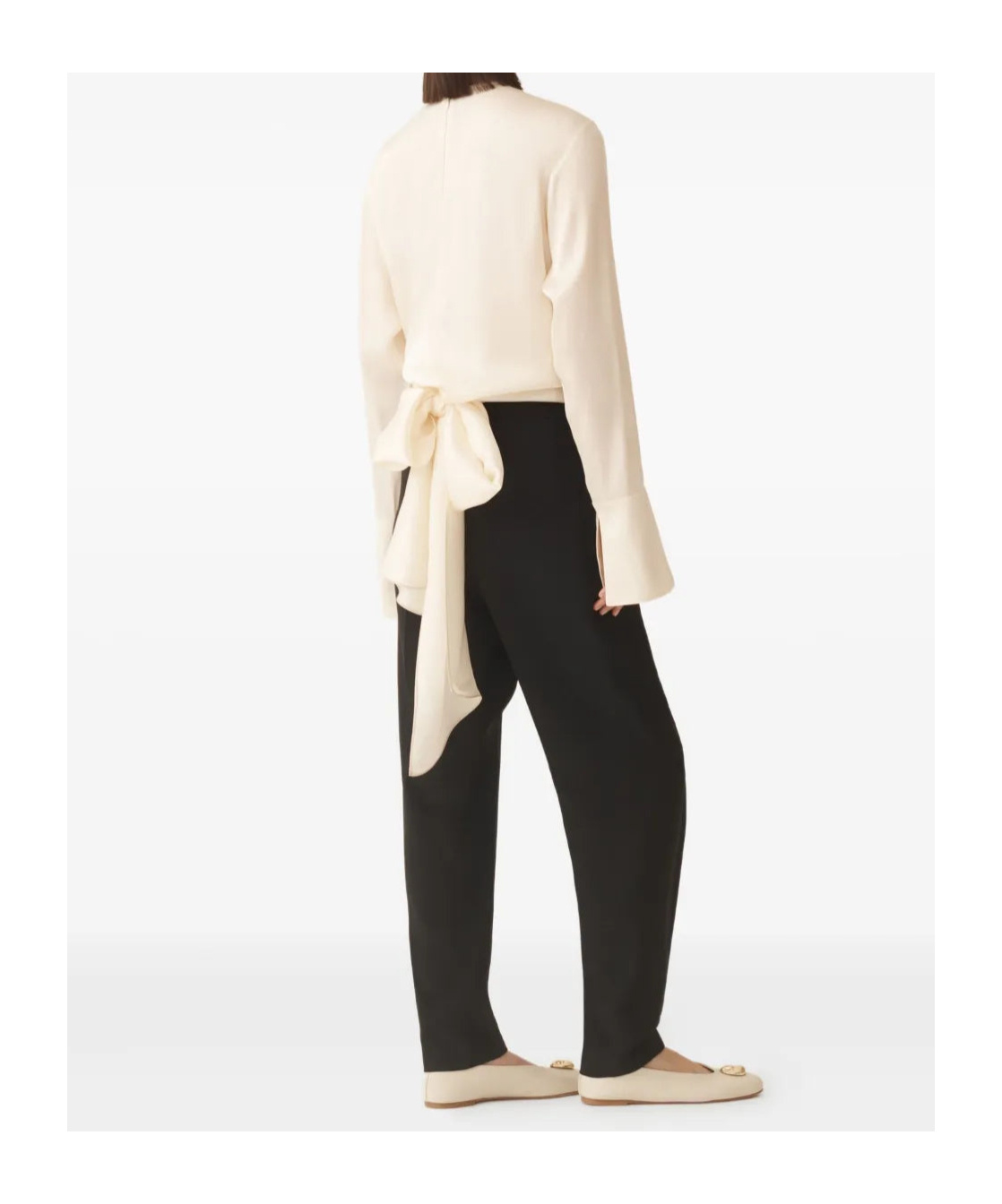 Fabiana Filippi Wrap-tie Silk Blouse In White