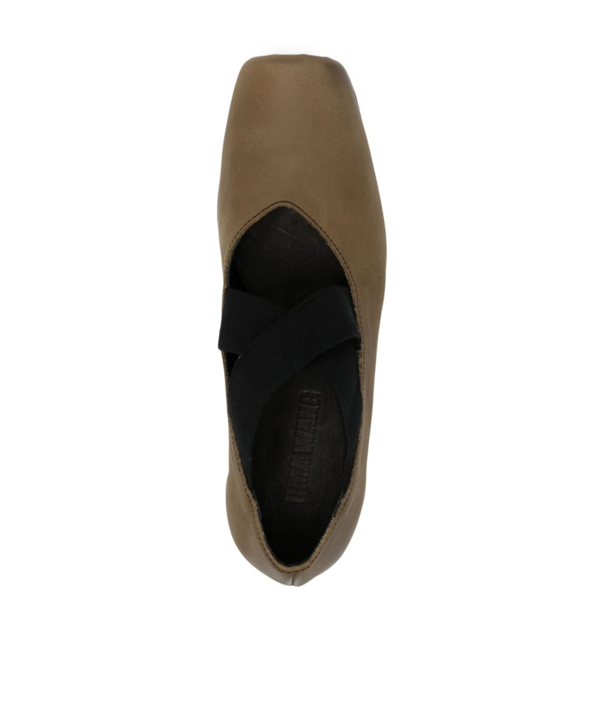 Uma Wang Square-toe Ballet Flats In Brown