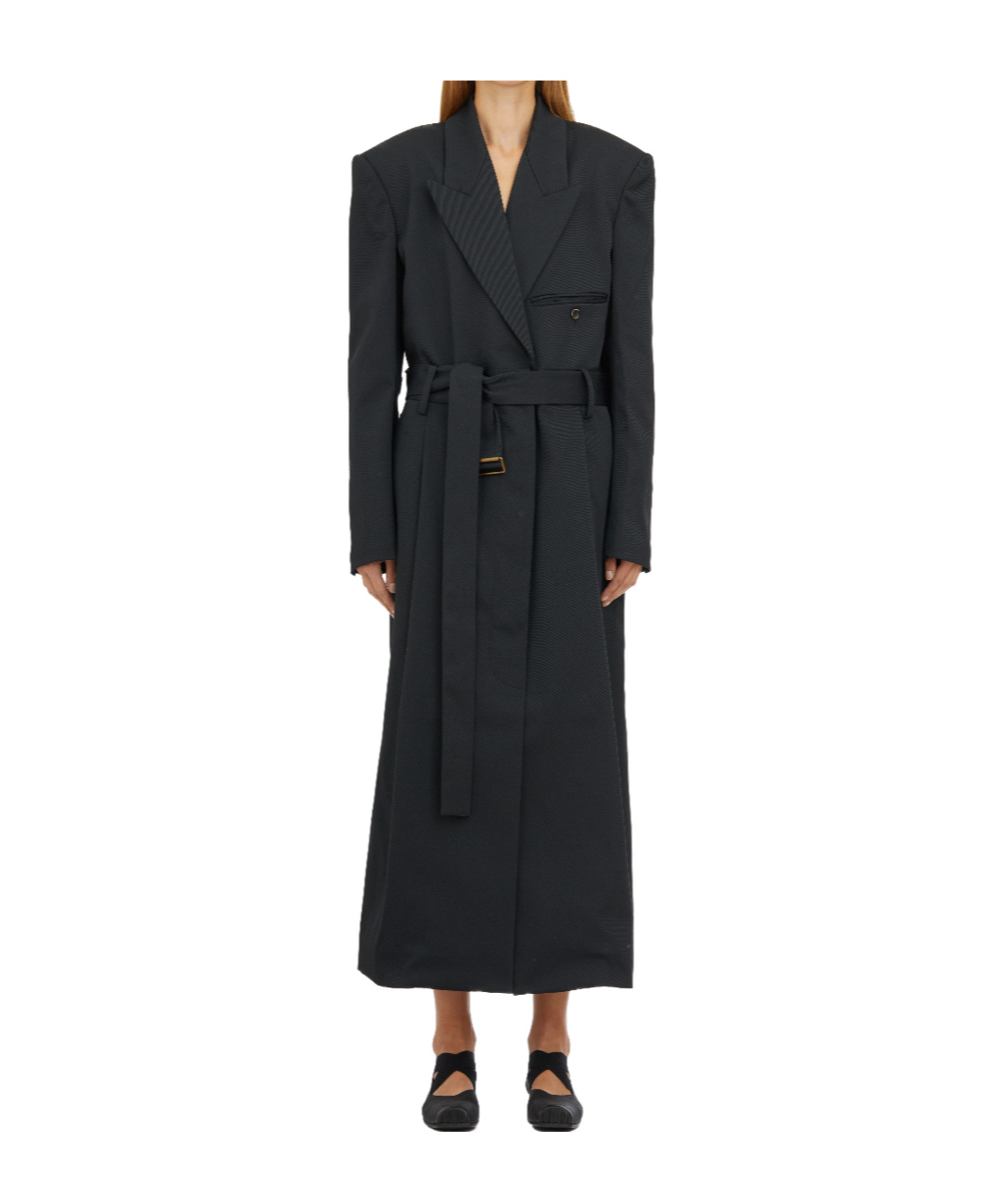 Uma Wang Long-sleeved Windbreaker In Black
