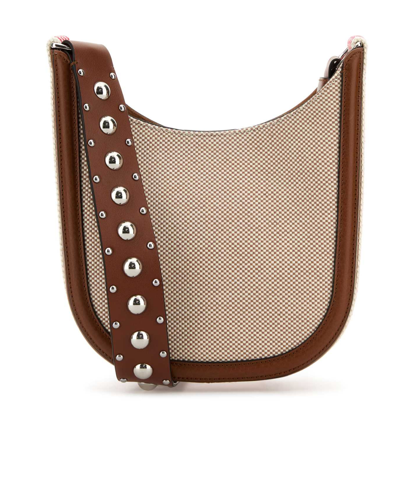 Valentino Garavani Women Two-tone Canvas Vlogo Signature Crossbody Bag In Brown