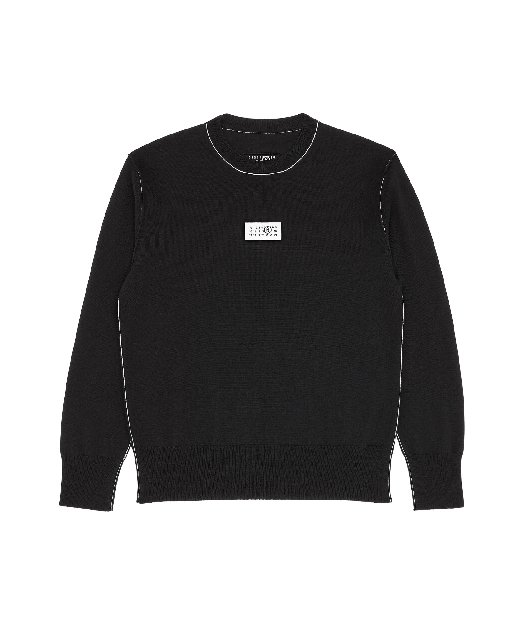 MM6 MAISON MARGIELA MM6 MAISON MARGIELA LOGO PATCH CREWNECK JUMPER