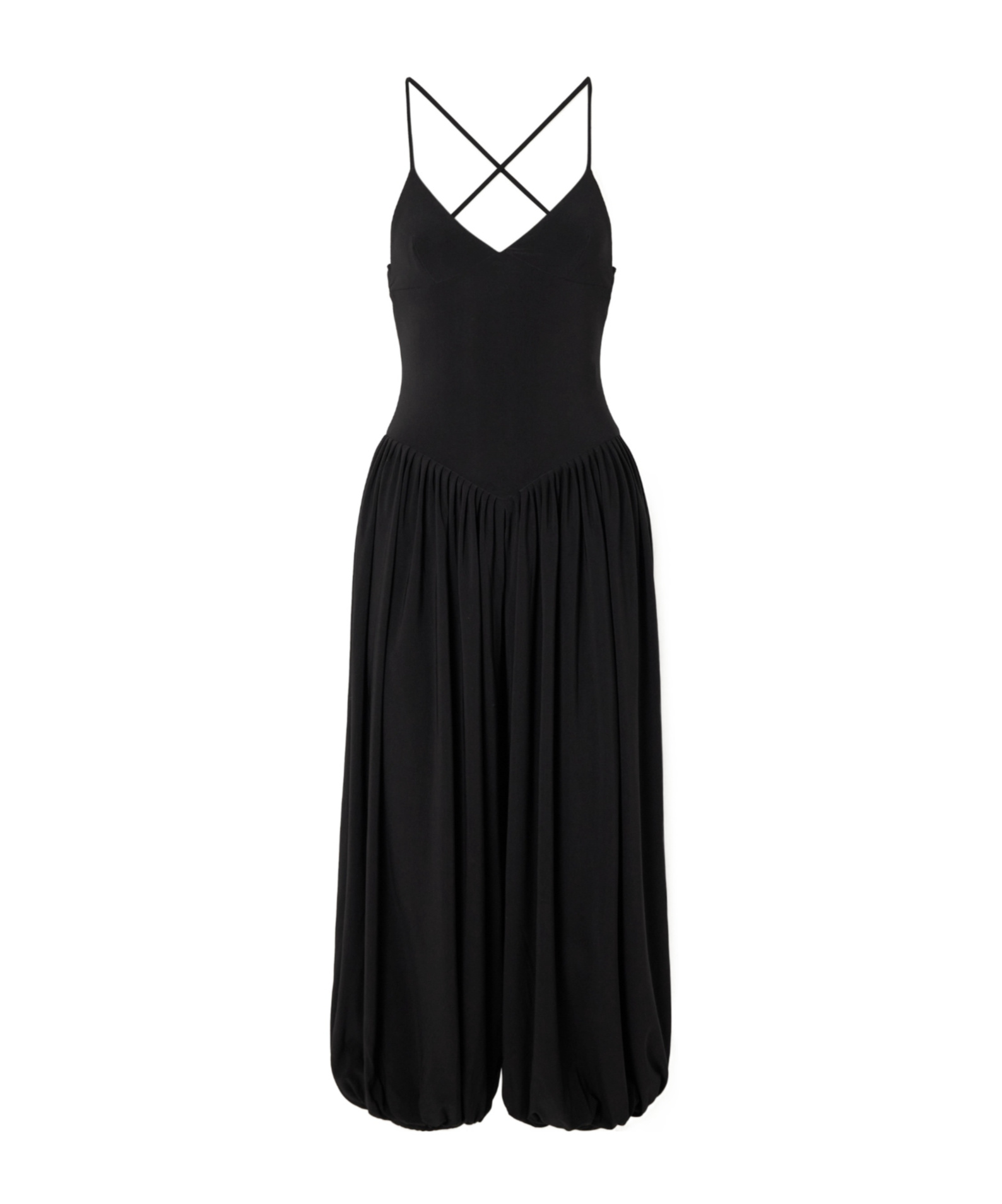 Norma Kamali Kenny Halterneck Jumpsuit In Black