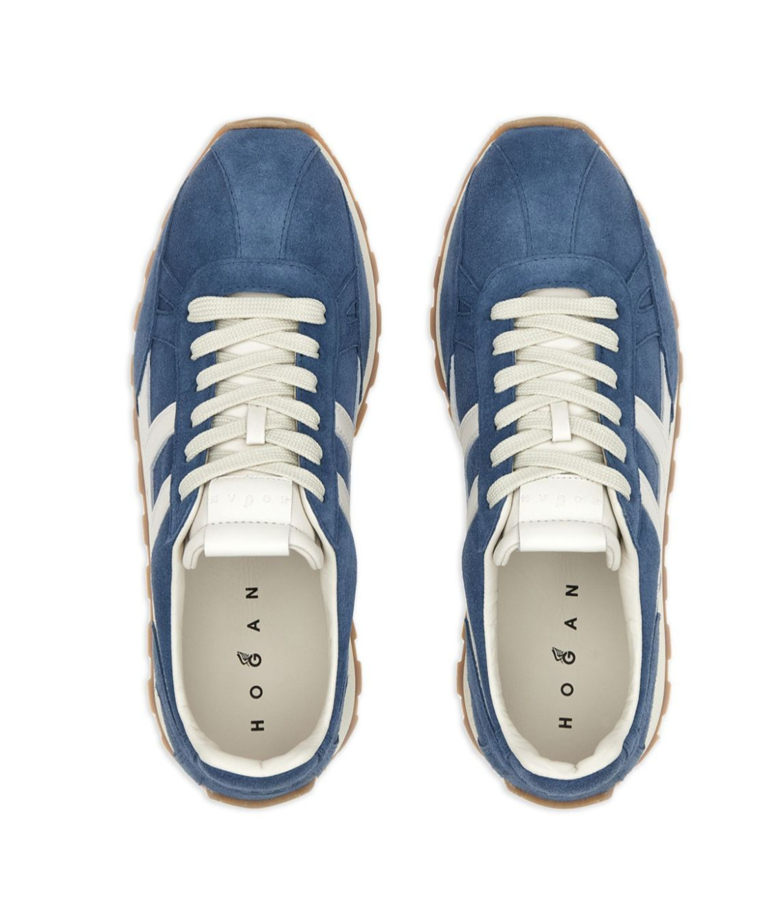 Hogan 86er Suede Sneakers Shoes In Blue