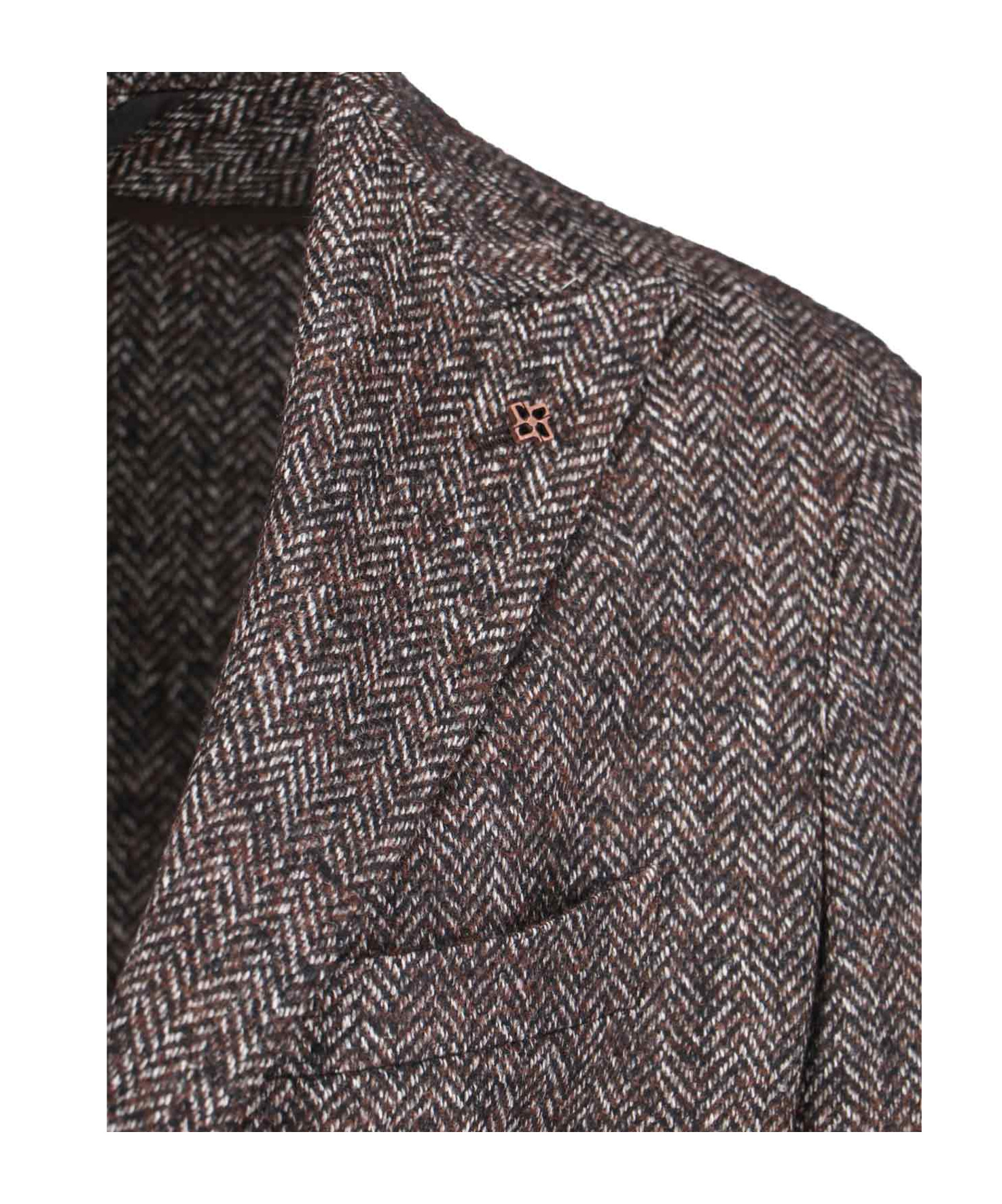 TAGLIATORE TAGLIATORE HERRINGBONE BLAZER JACKET