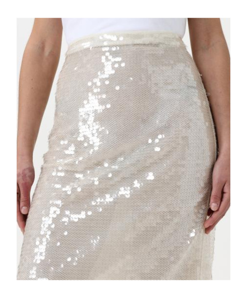 Stella Mccartney Sequined Skirt In White