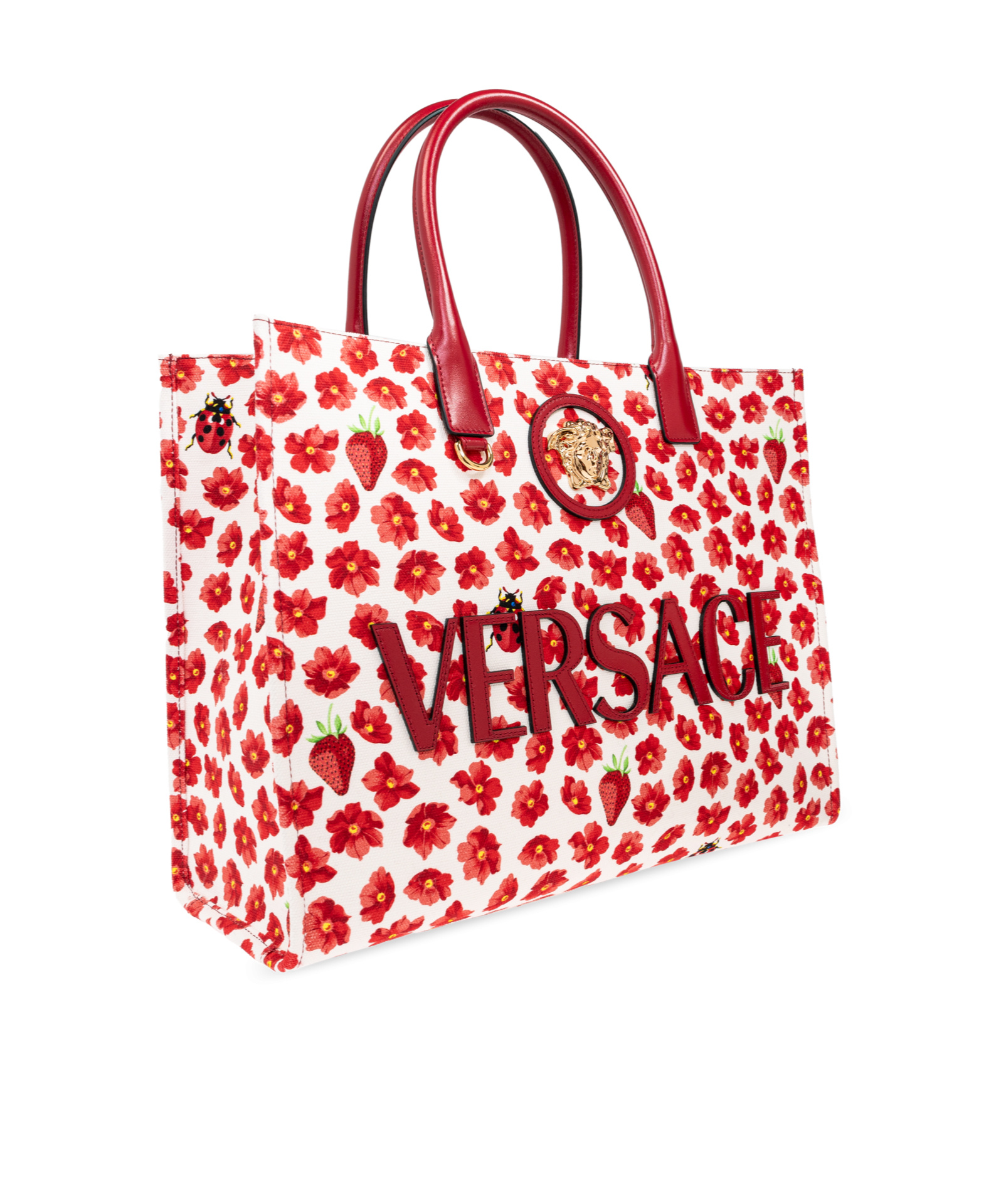 Versace Pattern Handbag In Red