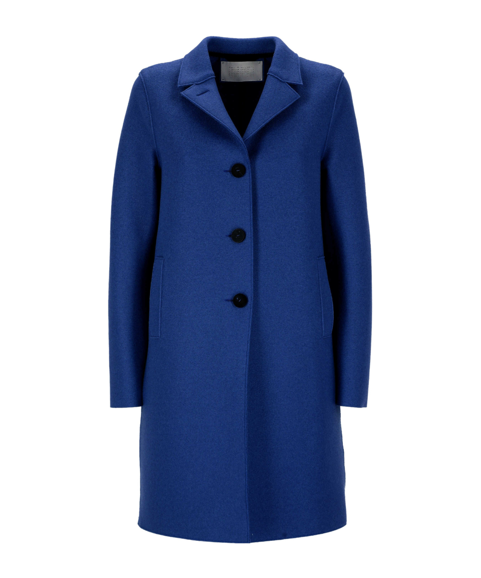 Harris Wharf London Button-fastening Wool Coat In Blue