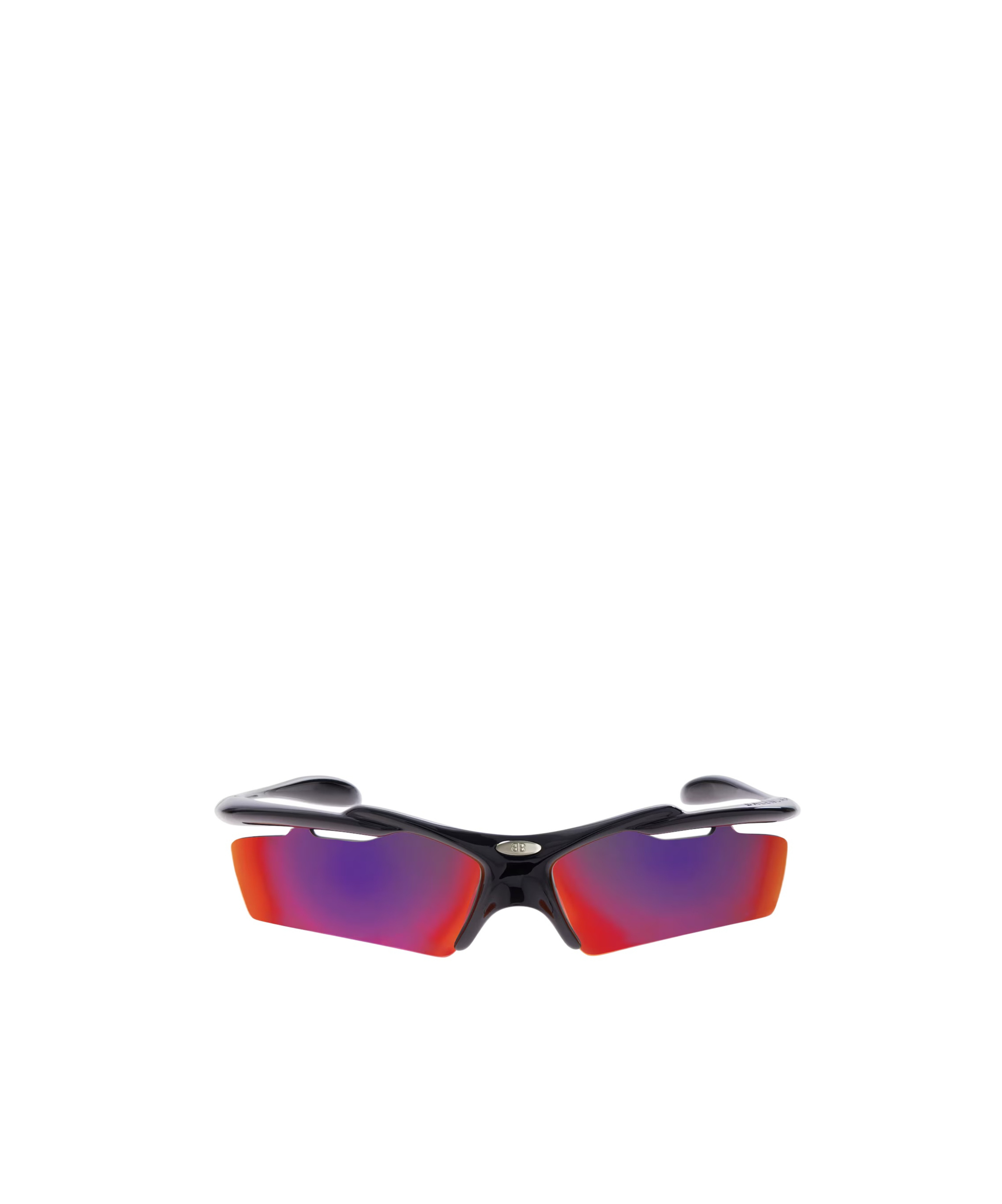 Balenciaga Shield-frame Sunglasses In Black