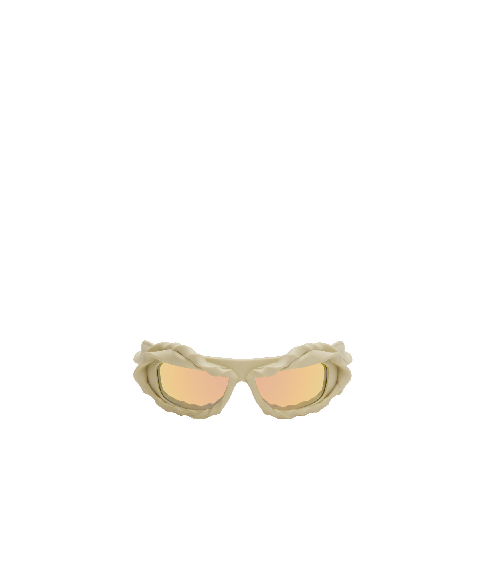 Ottolinger Beige Twisted Sunglasses In Beige