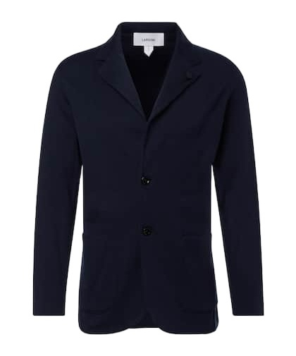 Lardini Cotton Blazer In Blue