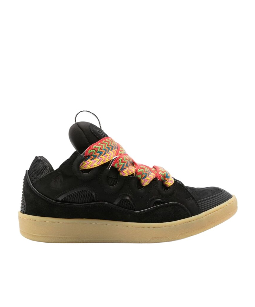 Shop Lanvin Curb Sneakers In Black