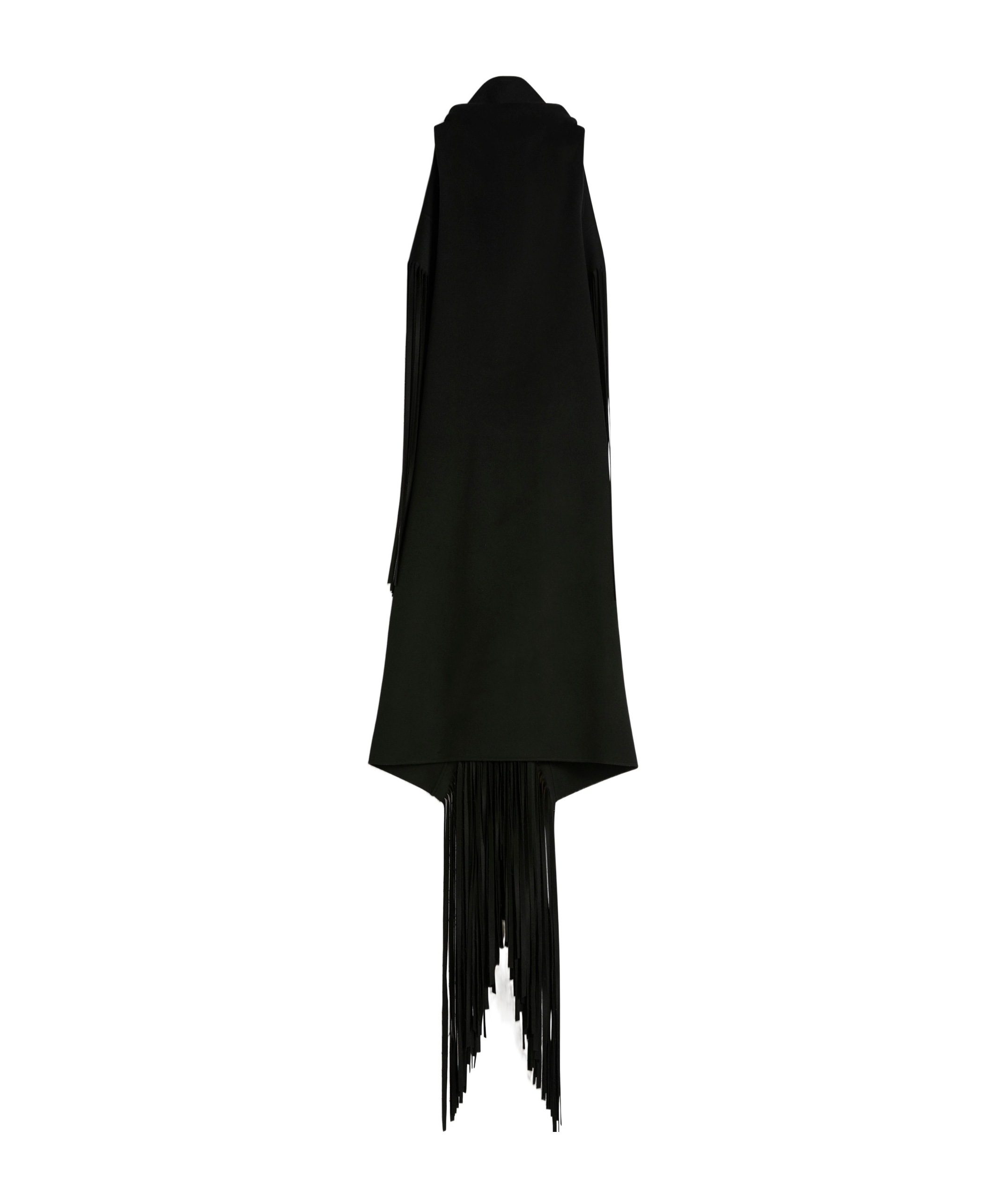Sportmax Long Double-faced Pure Wool Dress - Runway In Black
