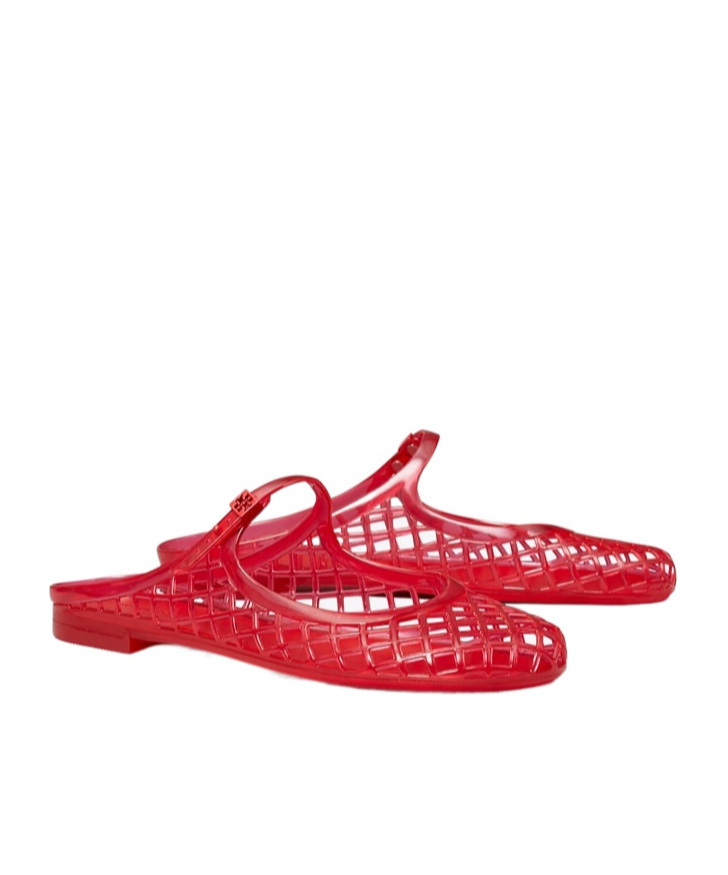 Shop Tory Burch Mellow Mules In Red