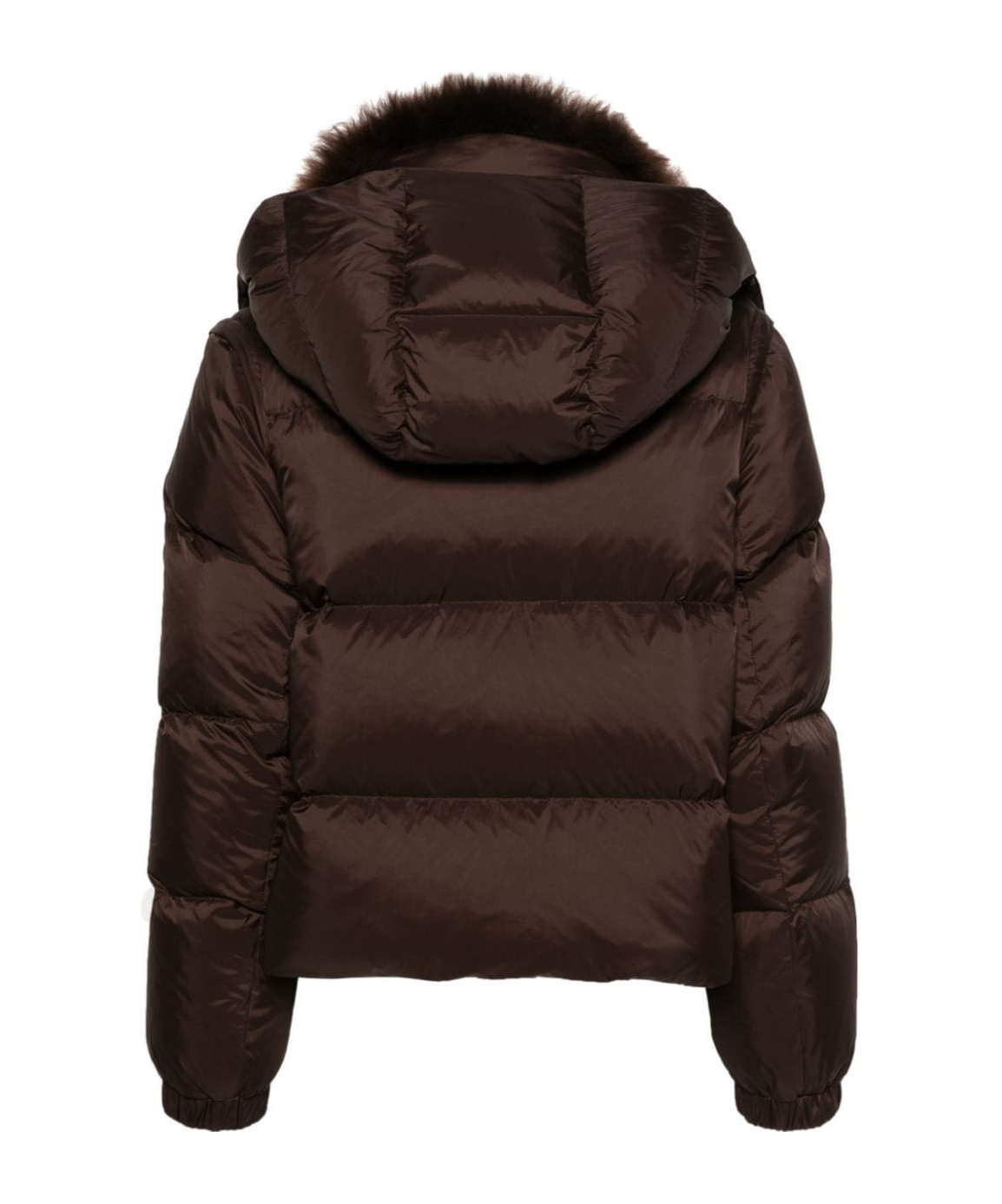 Liska Fur-trim Quilted Puffer Jacket In Black
