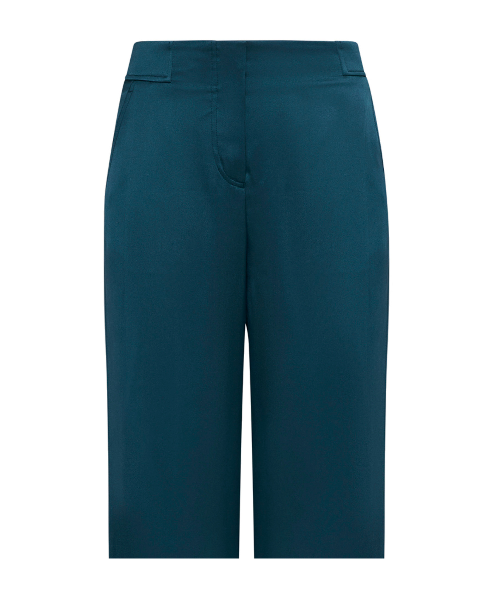 Giorgio Armani Wide-leg Silk Trousers In Blue
