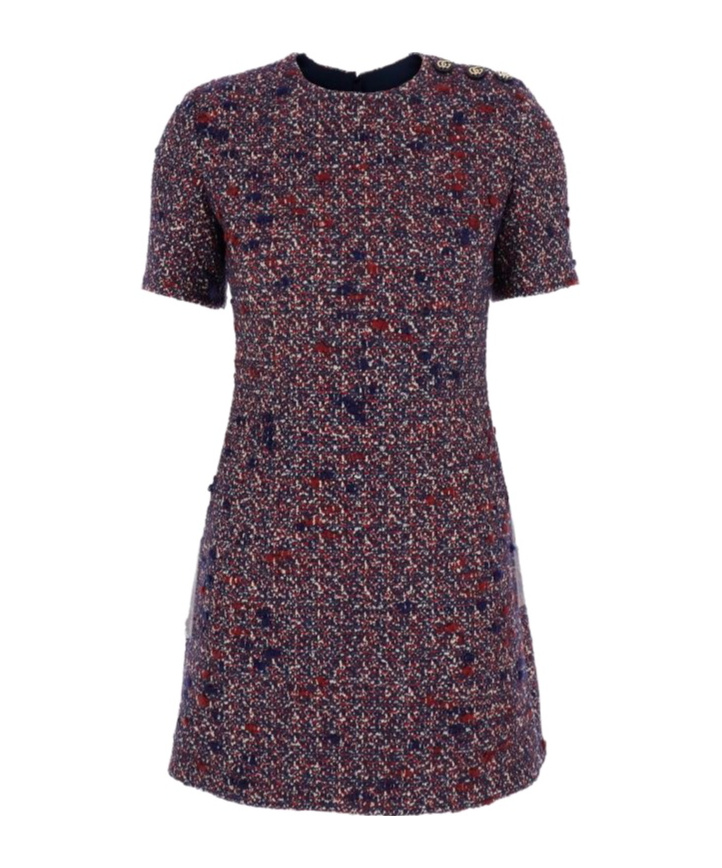 Gucci Short Sleeve Dress In Black