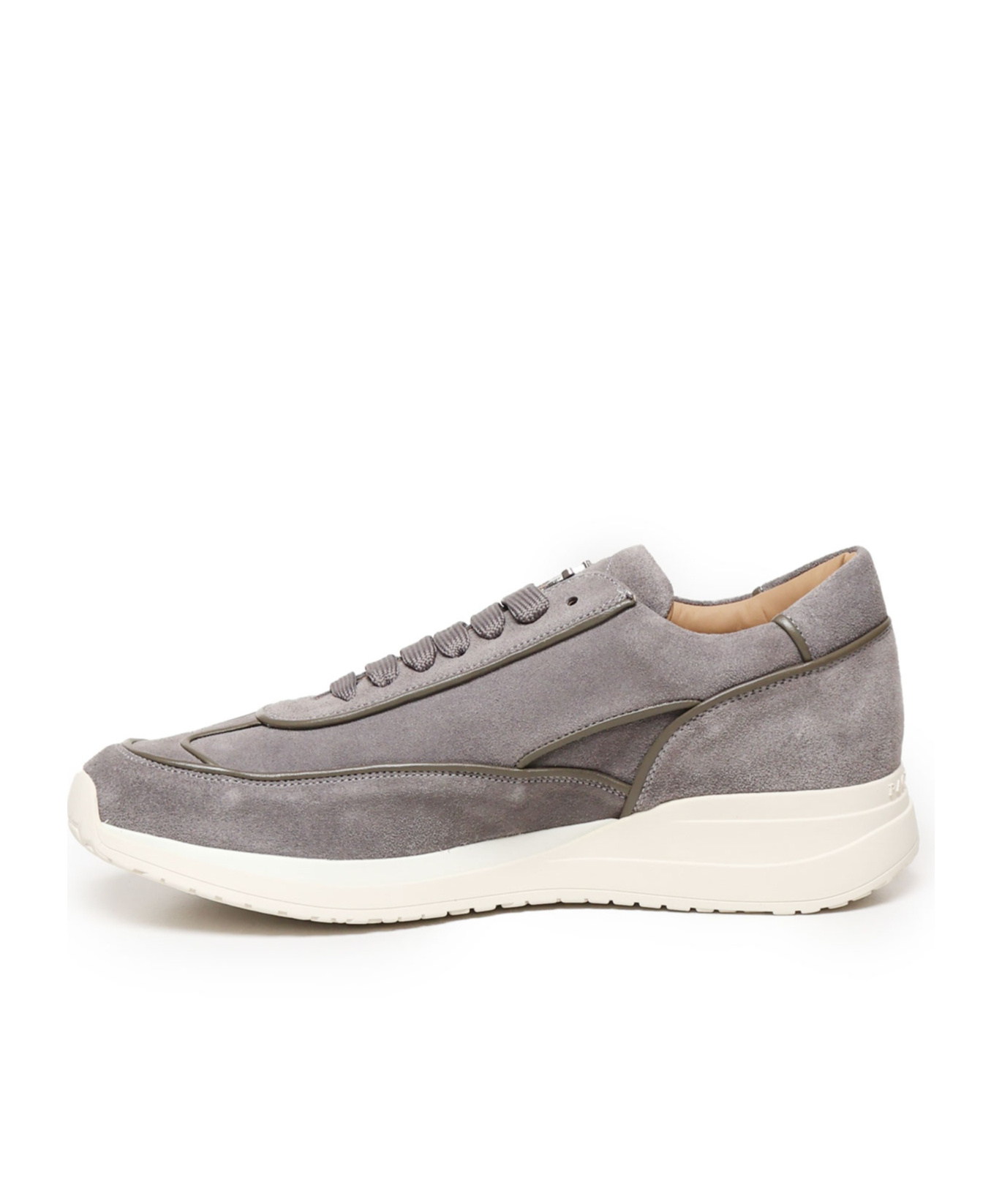 Cesare Paciotti Round Head Low-cut Casual Shoes In Gray