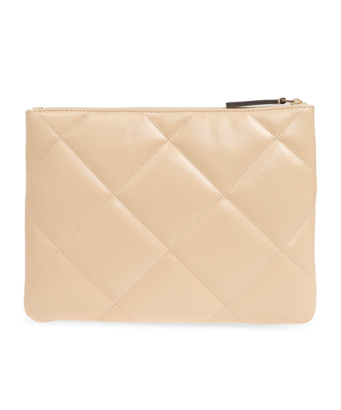 Tory Burch Kira Leather Clutch In Nude