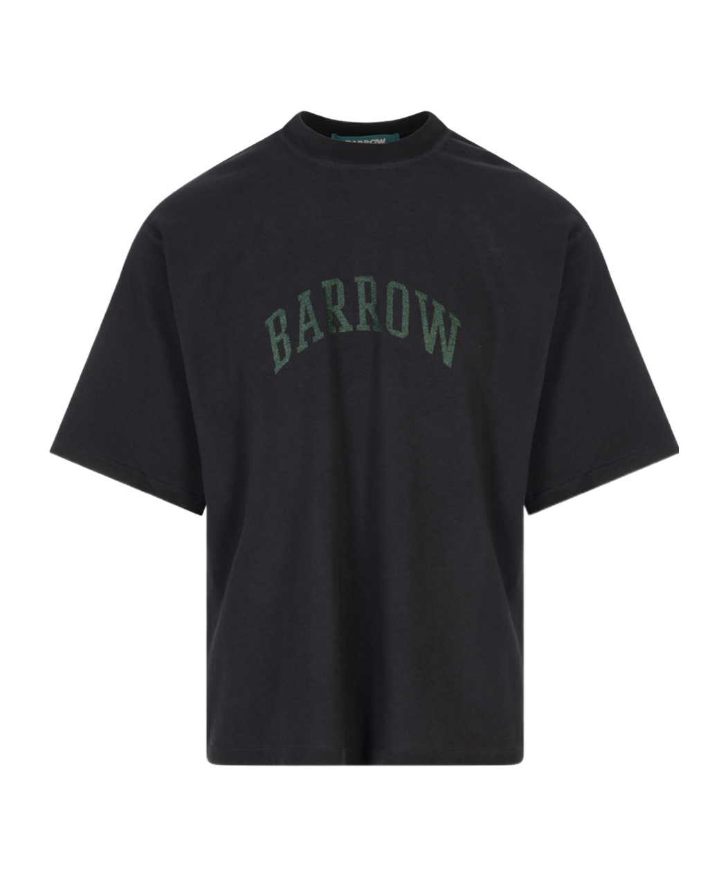 Barrow Logo Printed Crew Neck T-shirt In Black