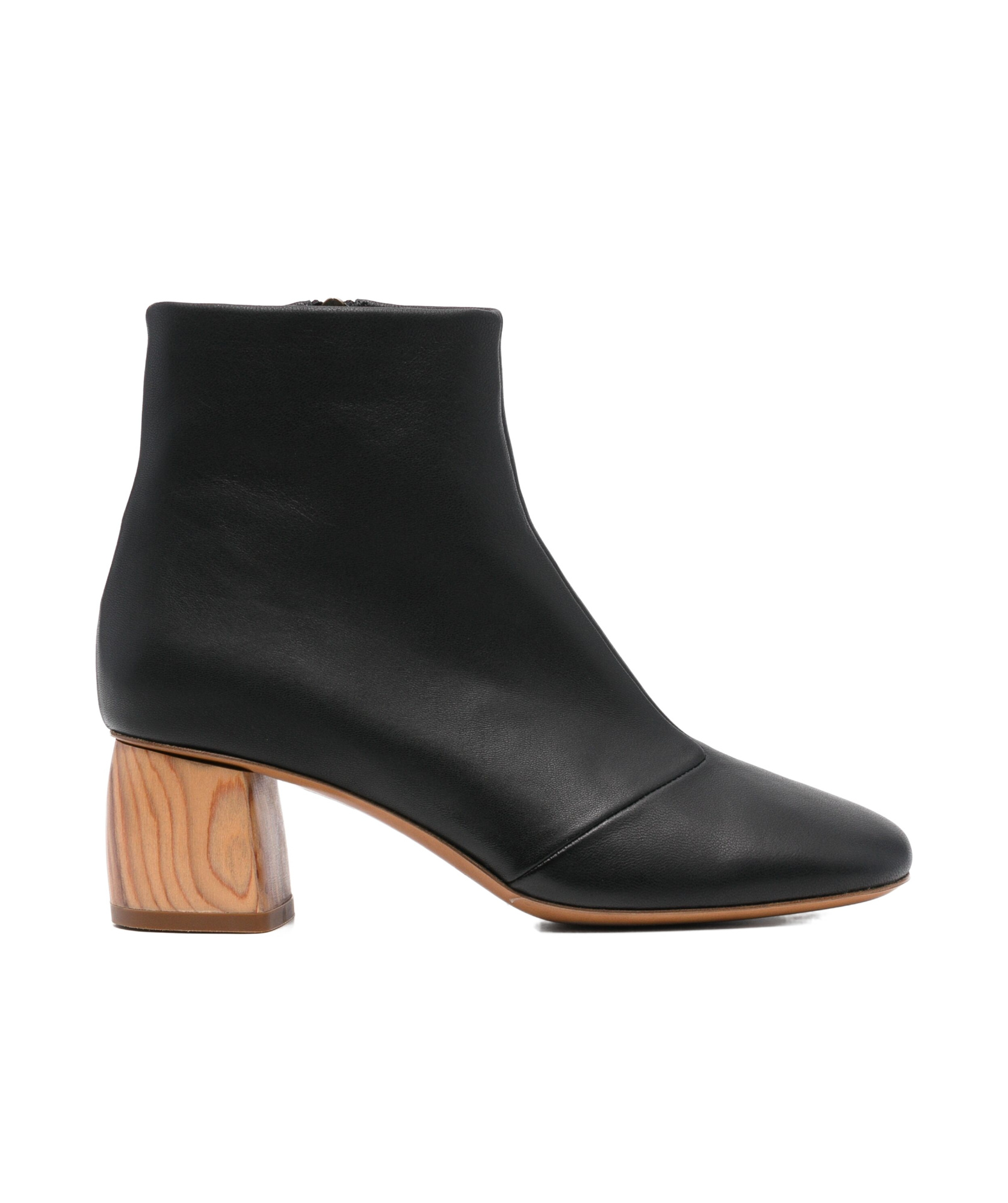 Shop Forte Forte Leather Ankle Boots In Black