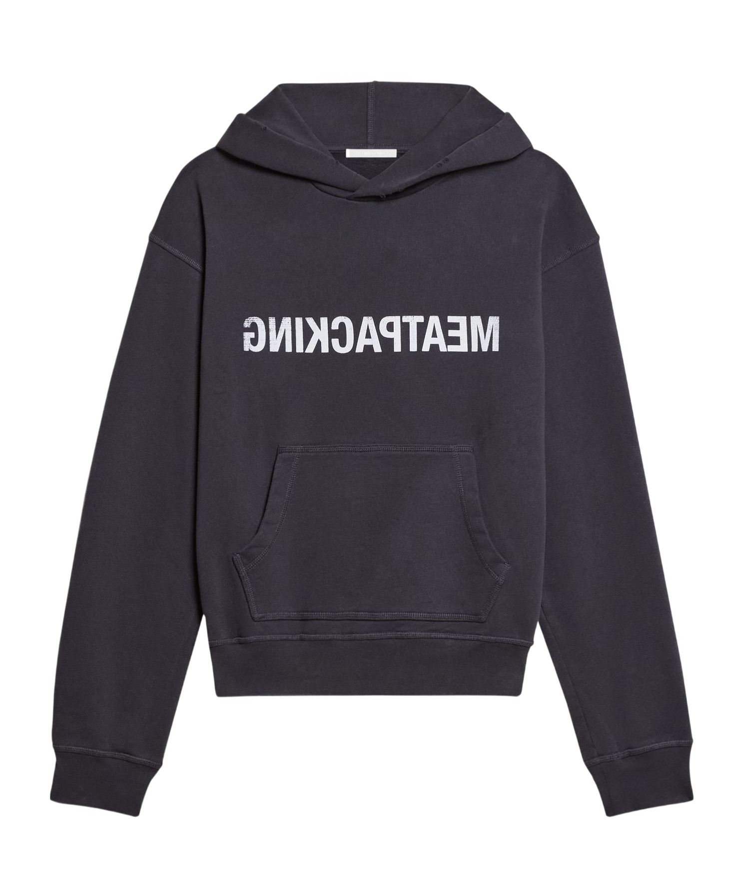 Helmut Lang Sweater Hoodie Kangaroo Pocket In Black