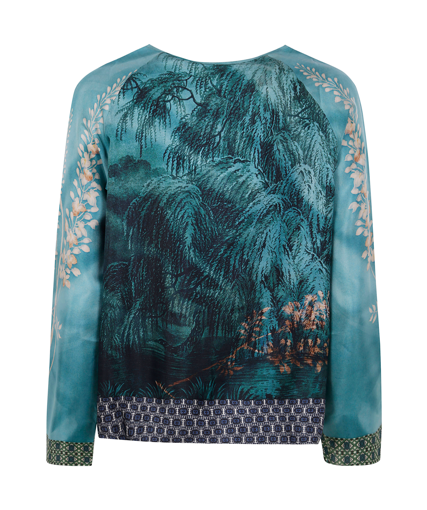 Shop Pierre-louis Mascia Aloe Blouse In Blue