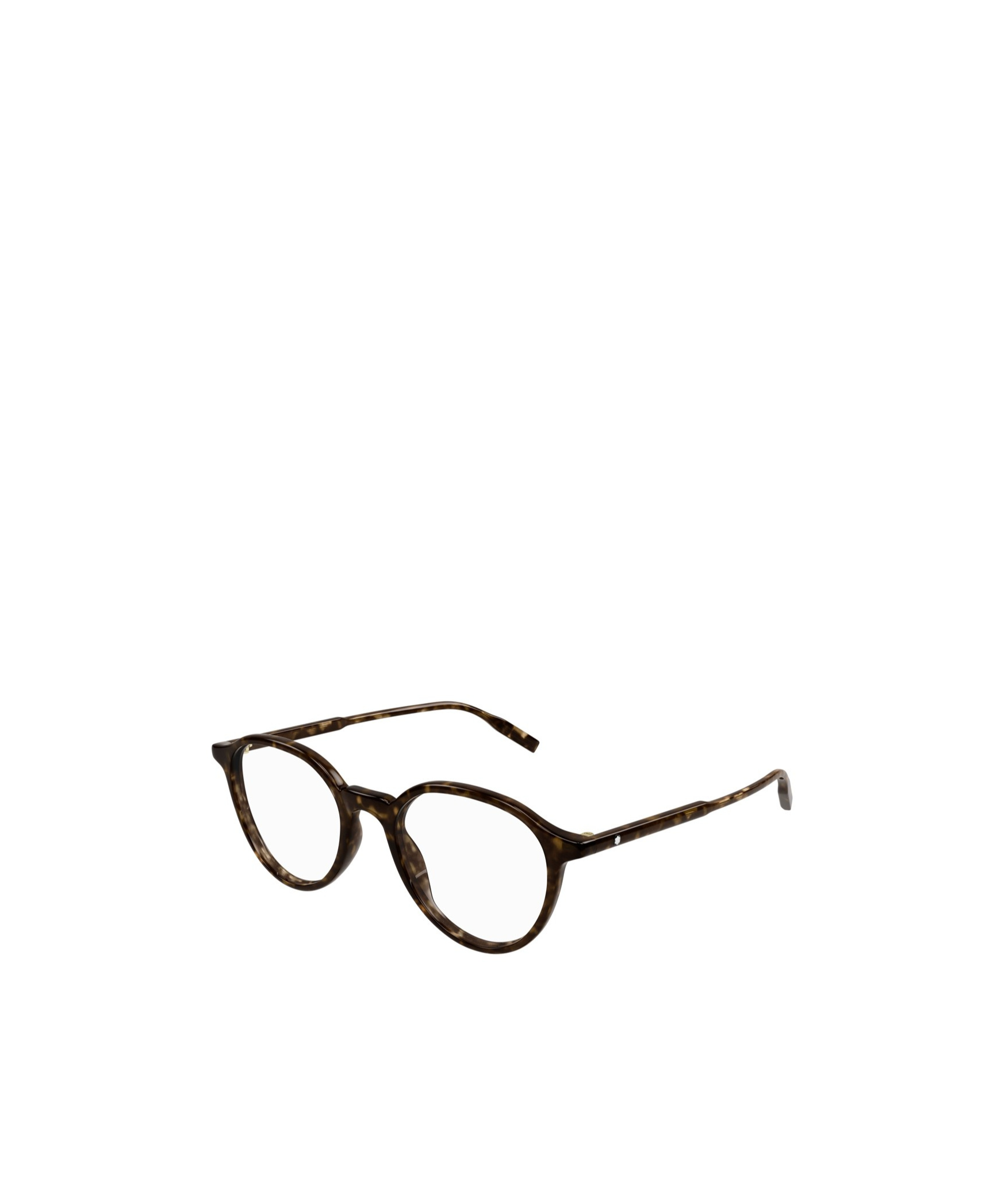 Montblanc Round Frame Glasses In Brown