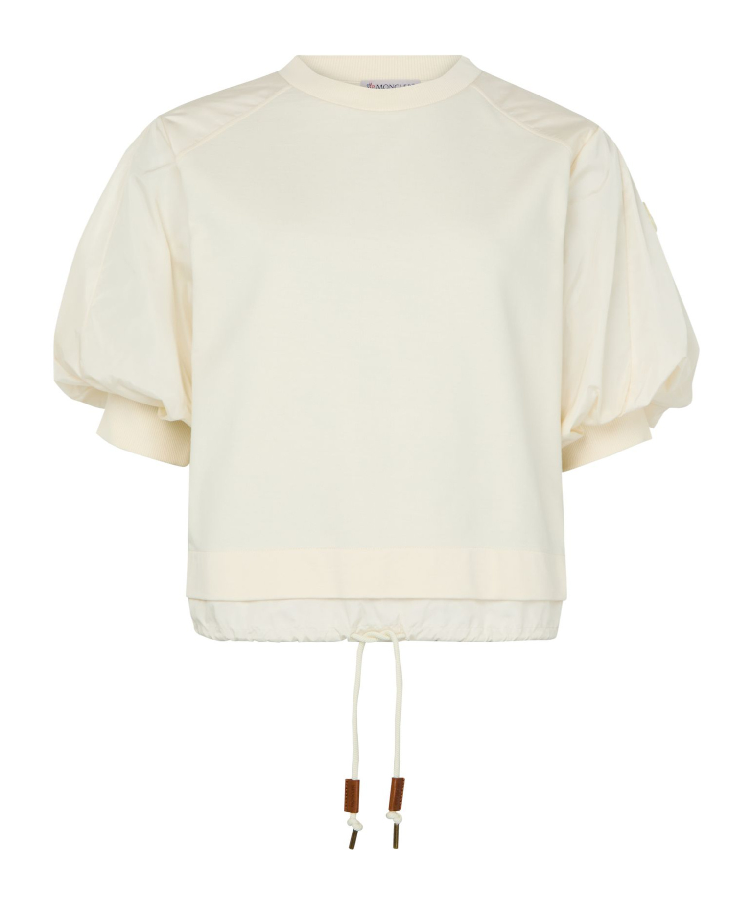 Moncler Short Sleeved T-shirt In Ivory