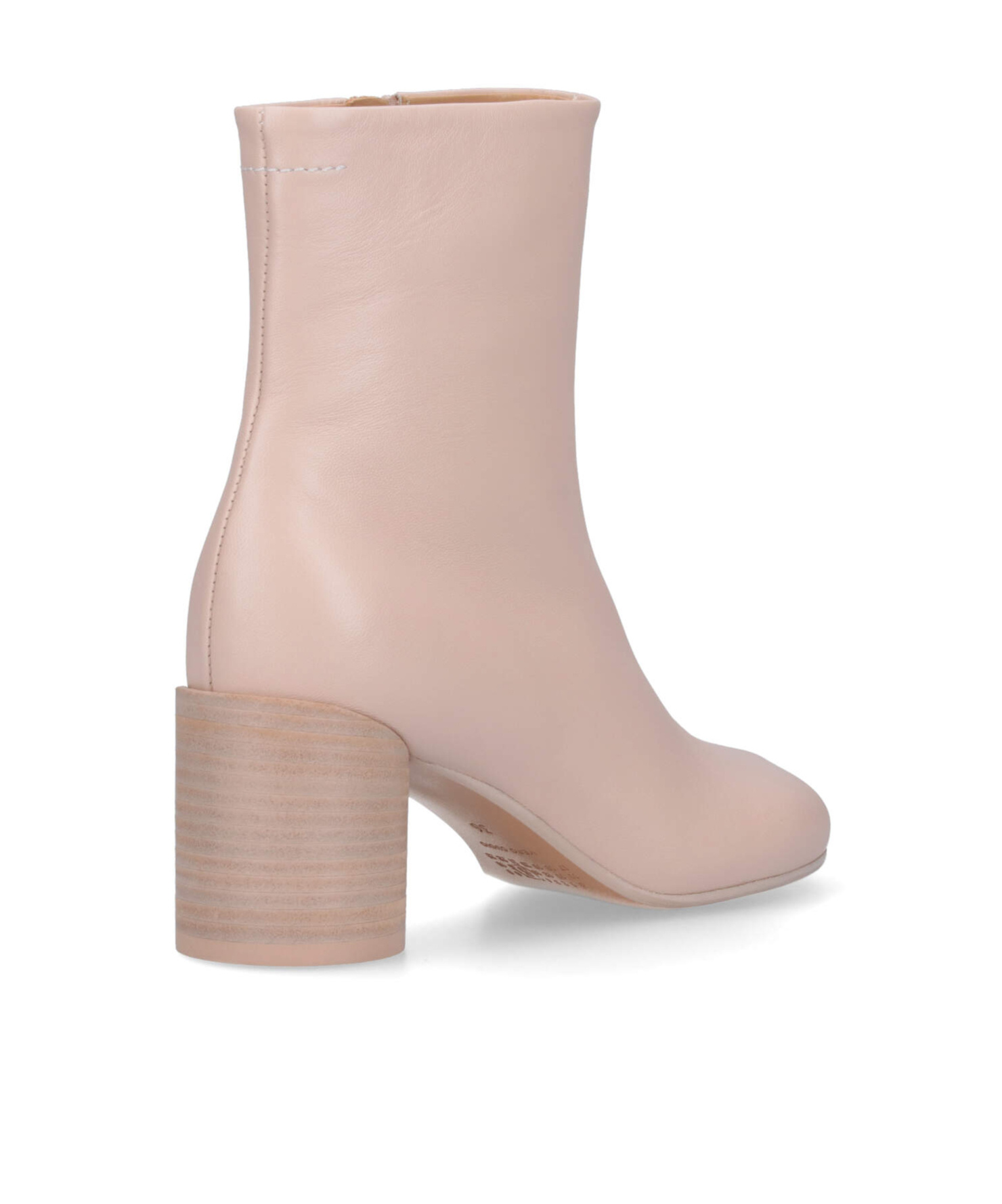Mm6 Maison Margiela Beige Anatomic Ankle Boots In Nude